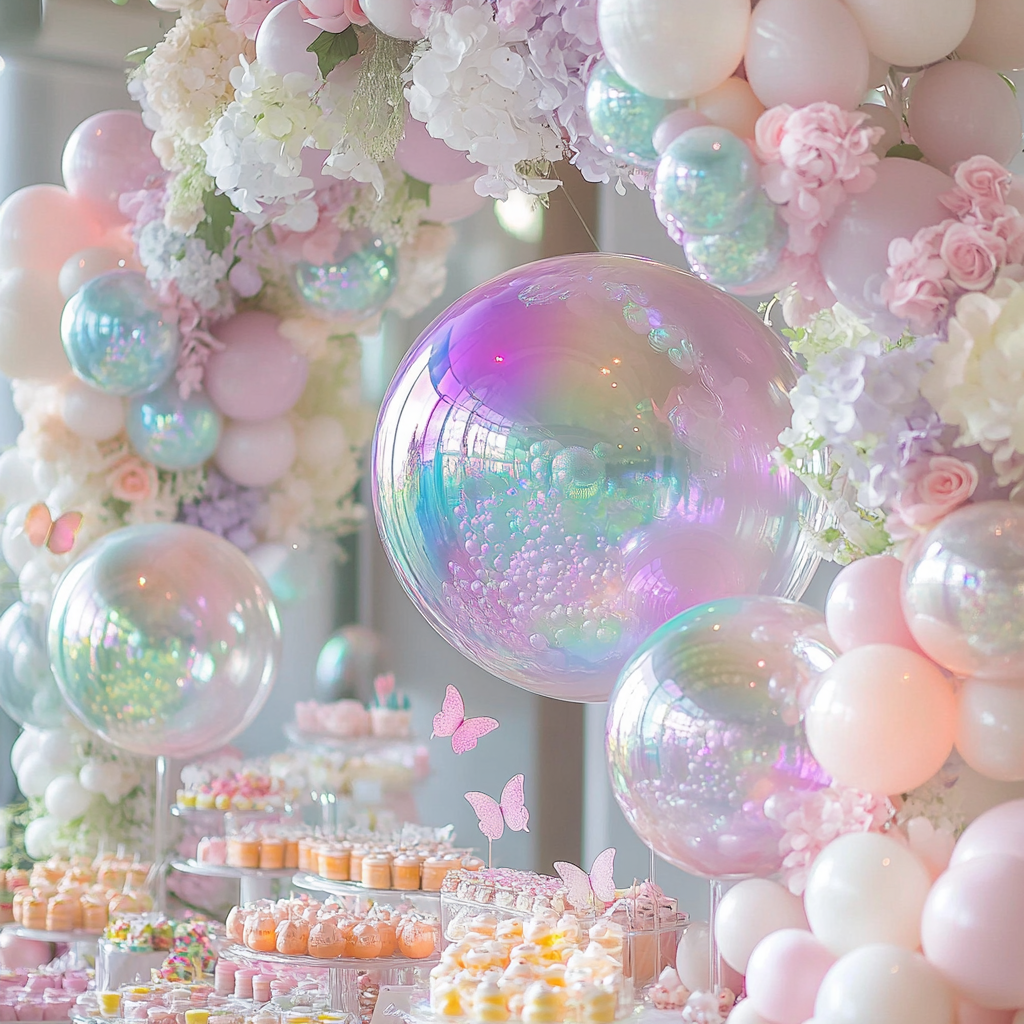 MIRROR BALL 0,4M IRIDISCENTE