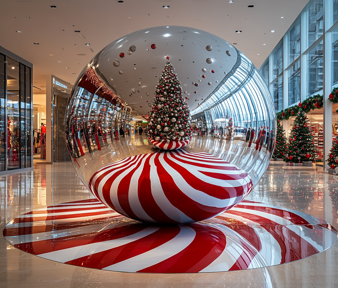 MIRROR BALL 2M PLATA