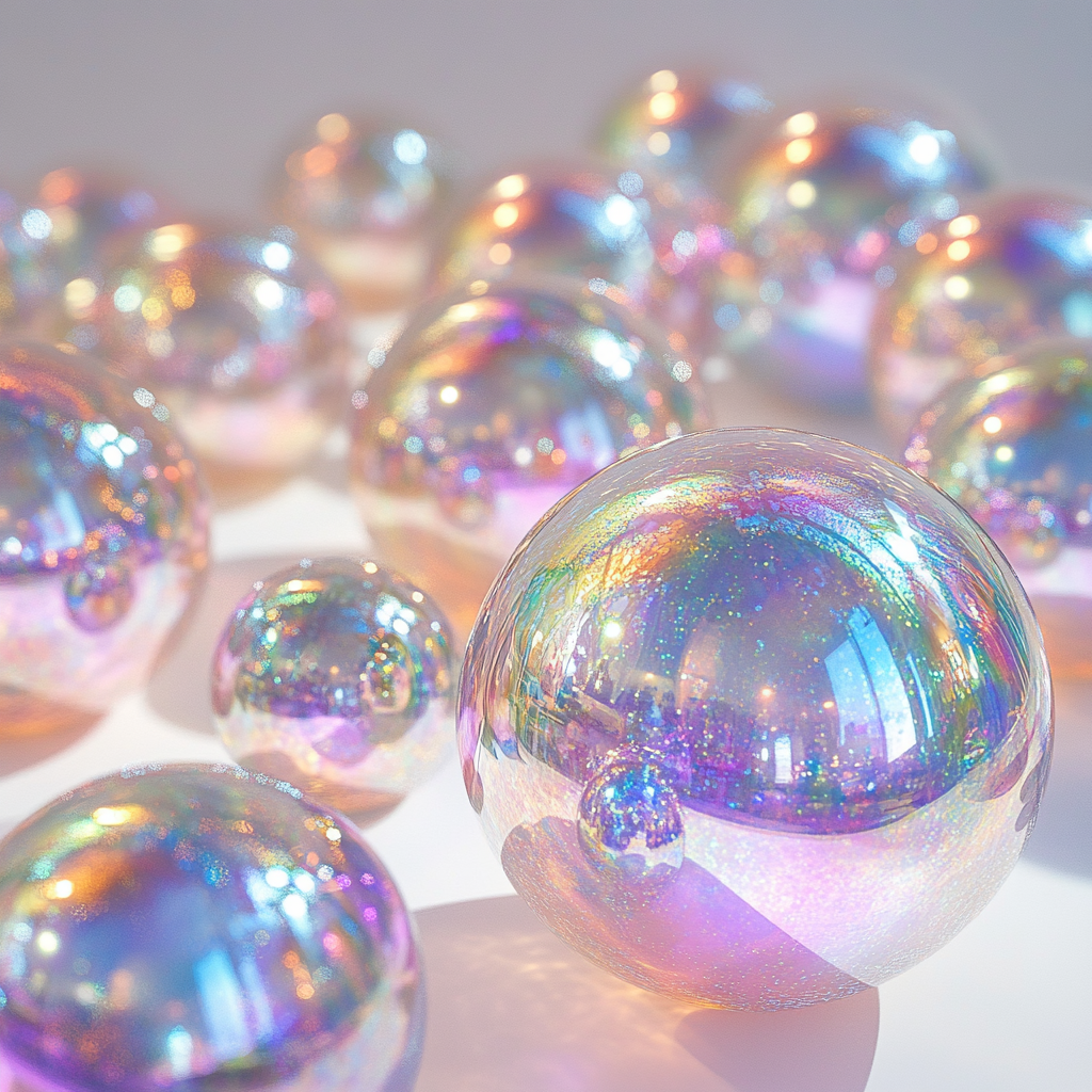 MIRROR BALL 0,4M IRIDISCENTE