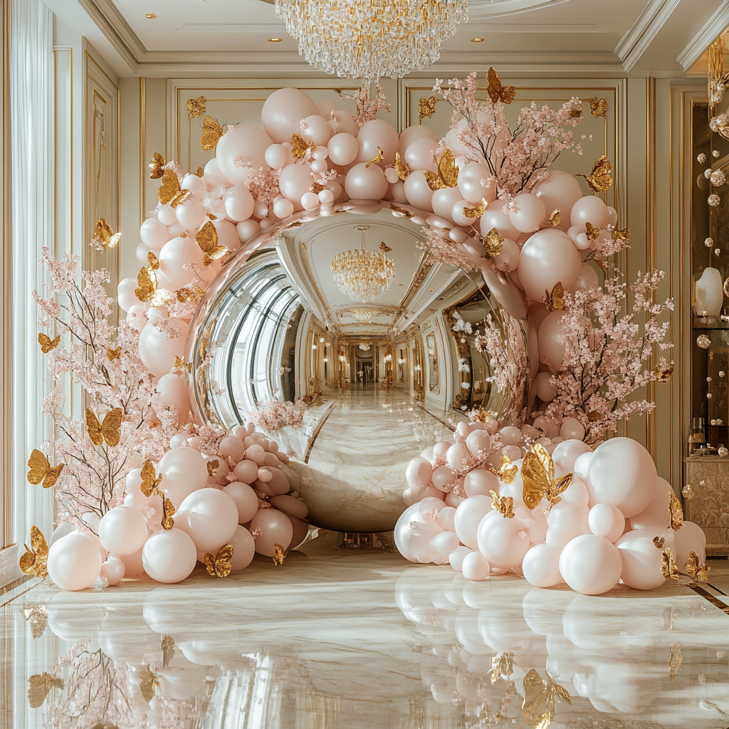 MIRROR BALL 2M PLATA