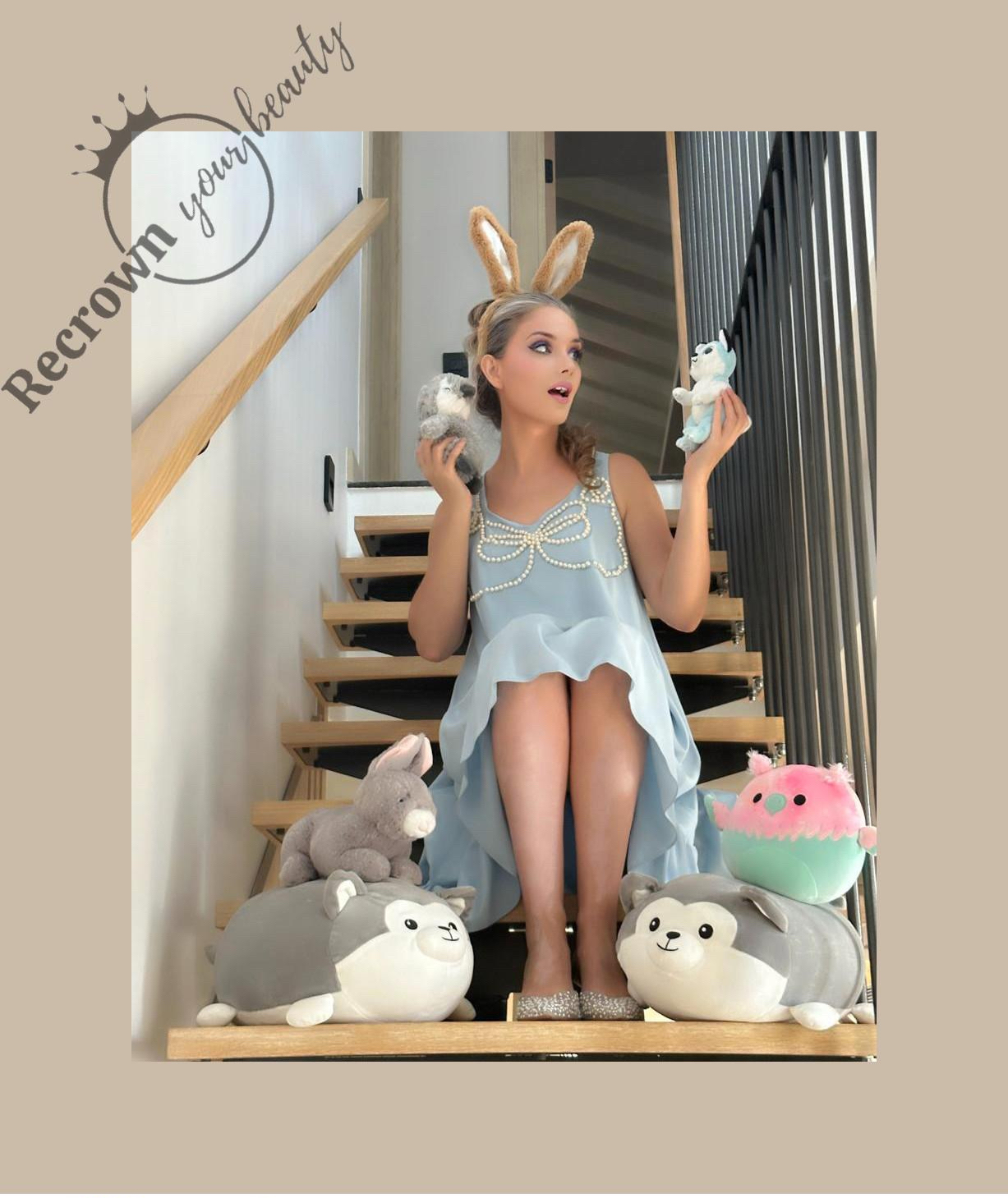 Elegant Light Blue Dress