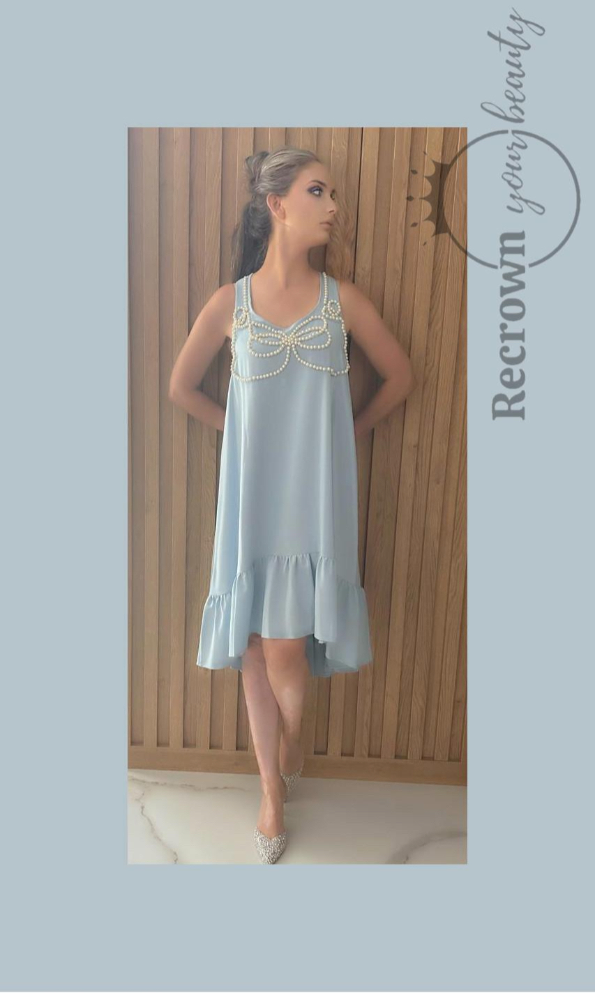 Elegant Light Blue Dress