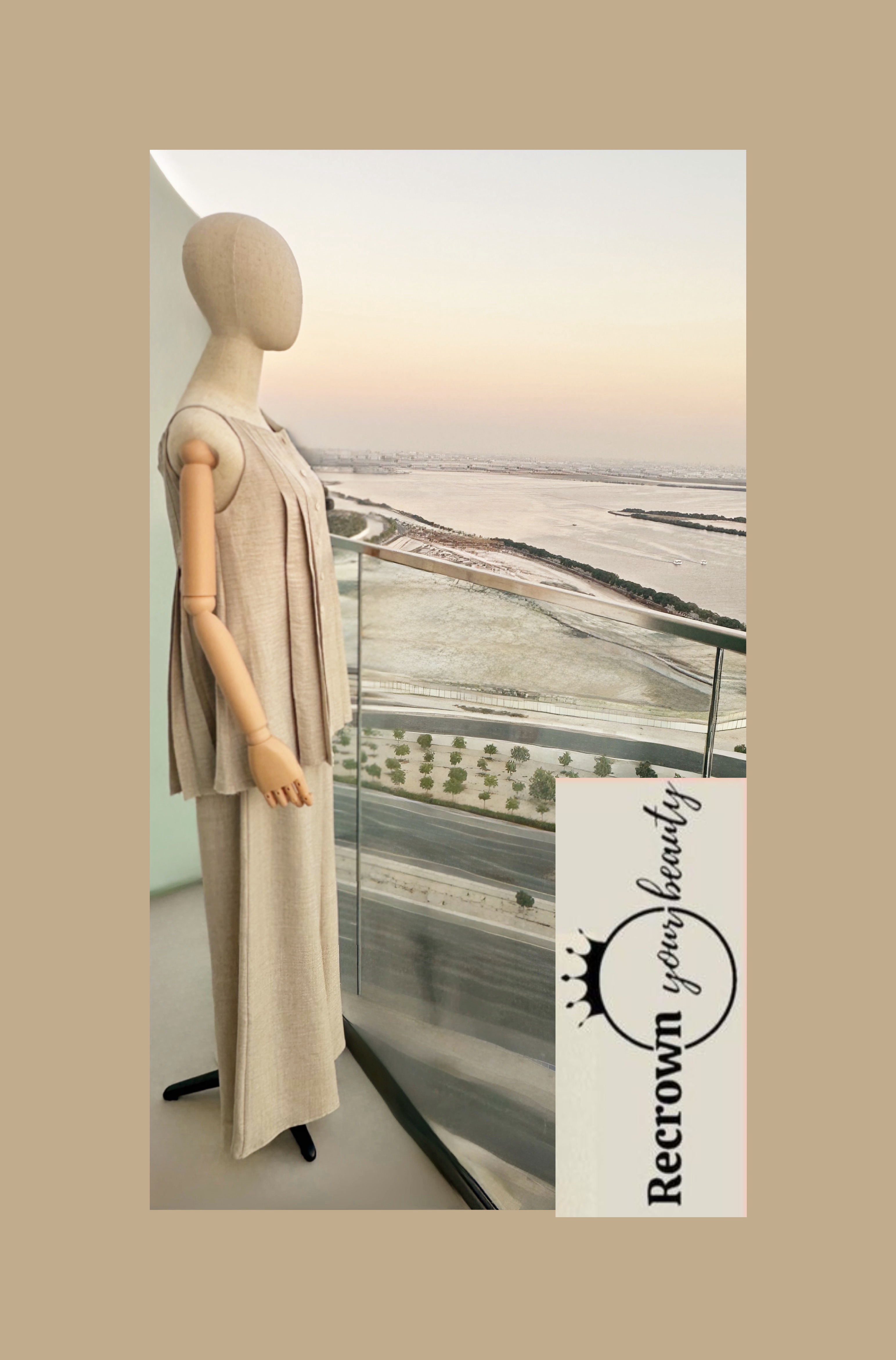 Elegant Beige Linen Set