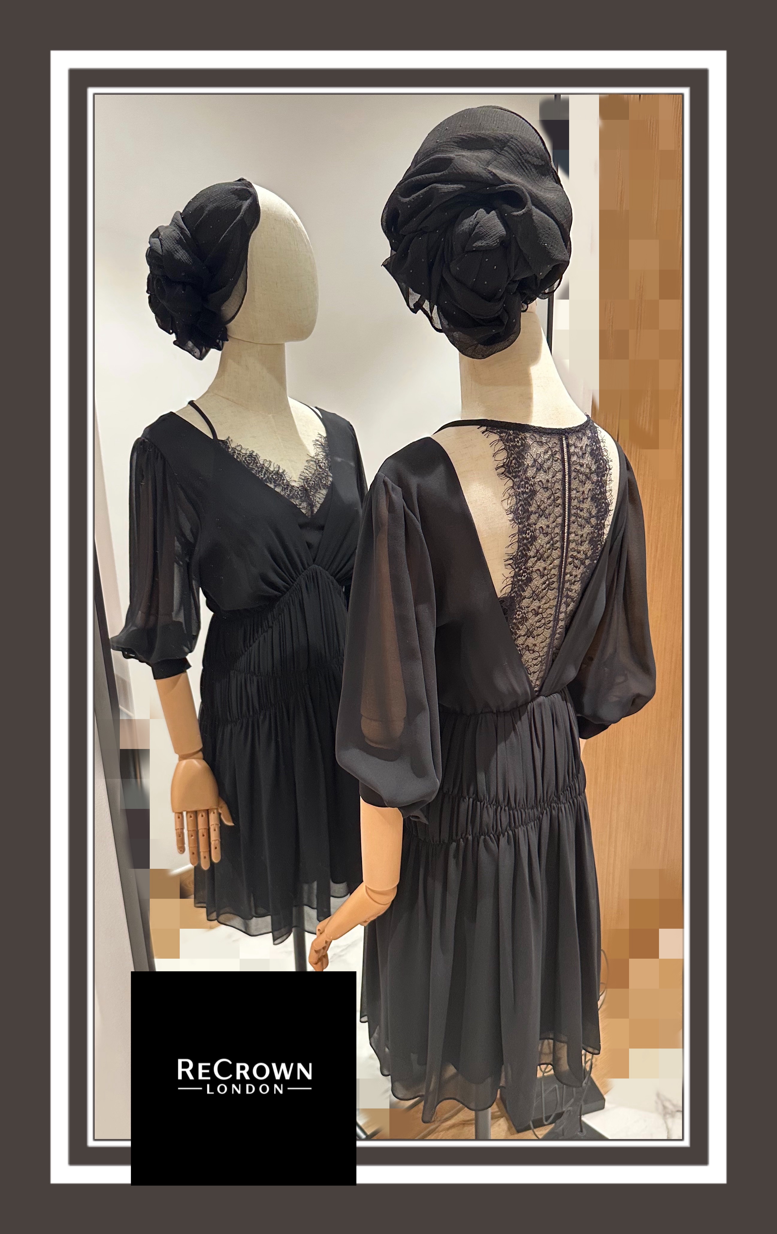 Elegant Black Lace Dress