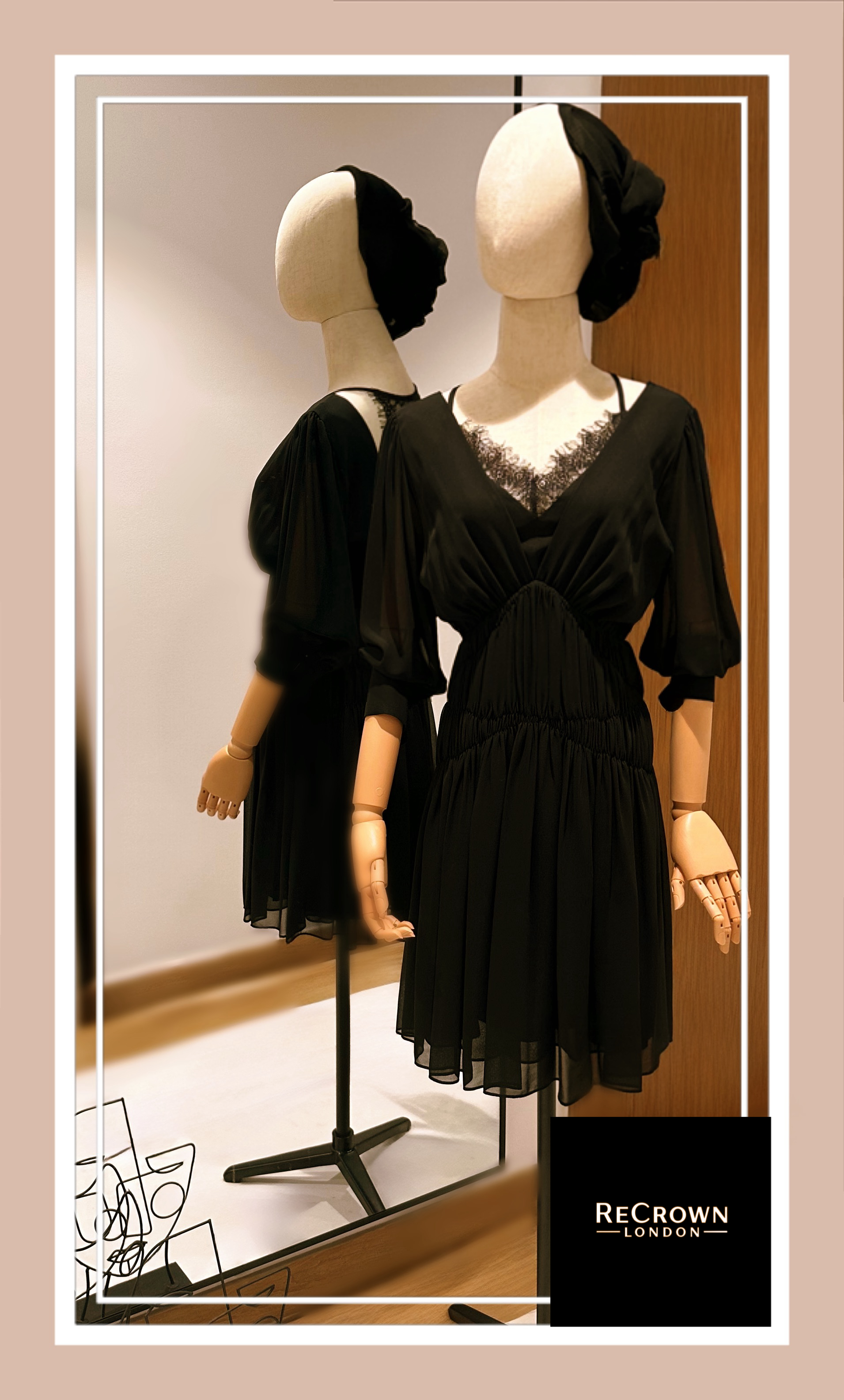 Elegant Black Lace Dress