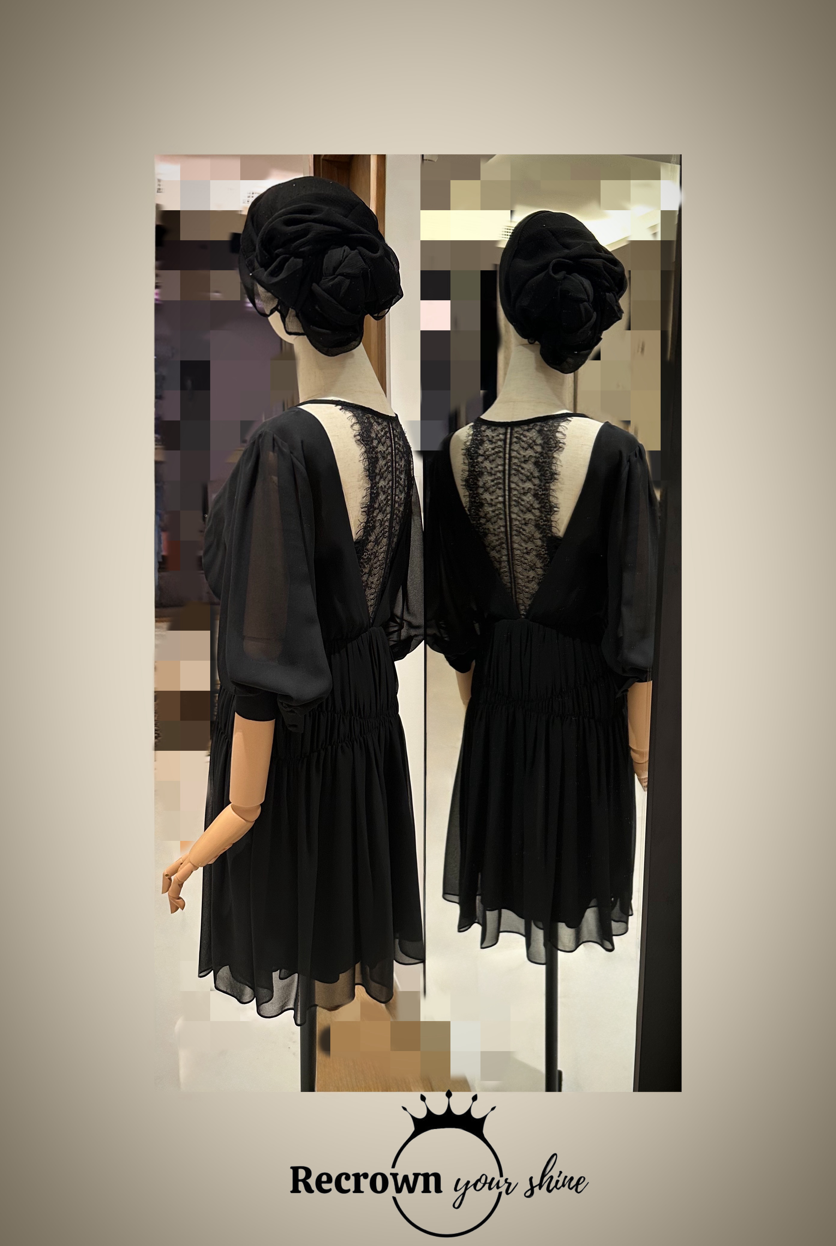 Elegant Black Lace Dress