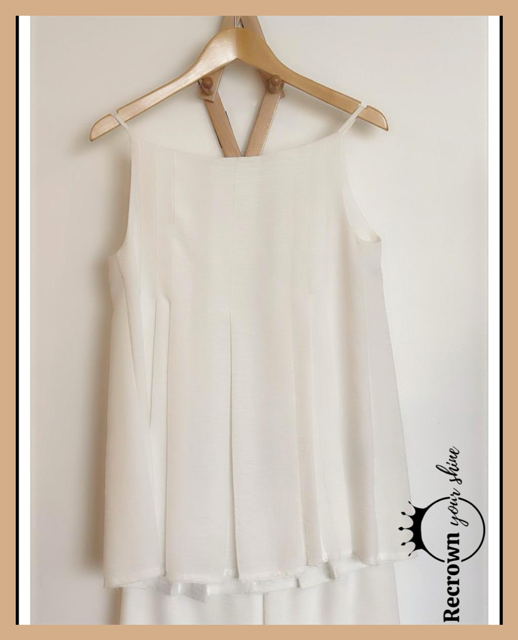 Be Relax White Sleeveless Top