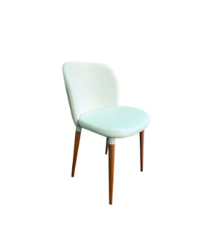 ASIENTO CON PATAS DE MADERA LUSTRADA.