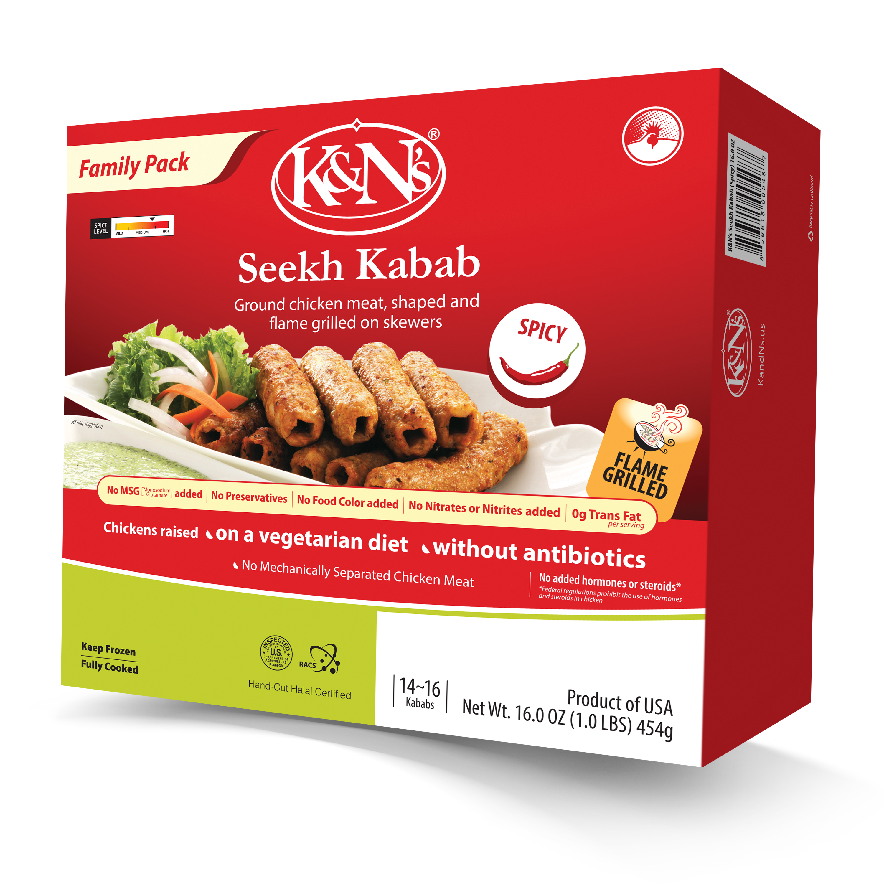 K&N's Seekh Kabab (Spicy)