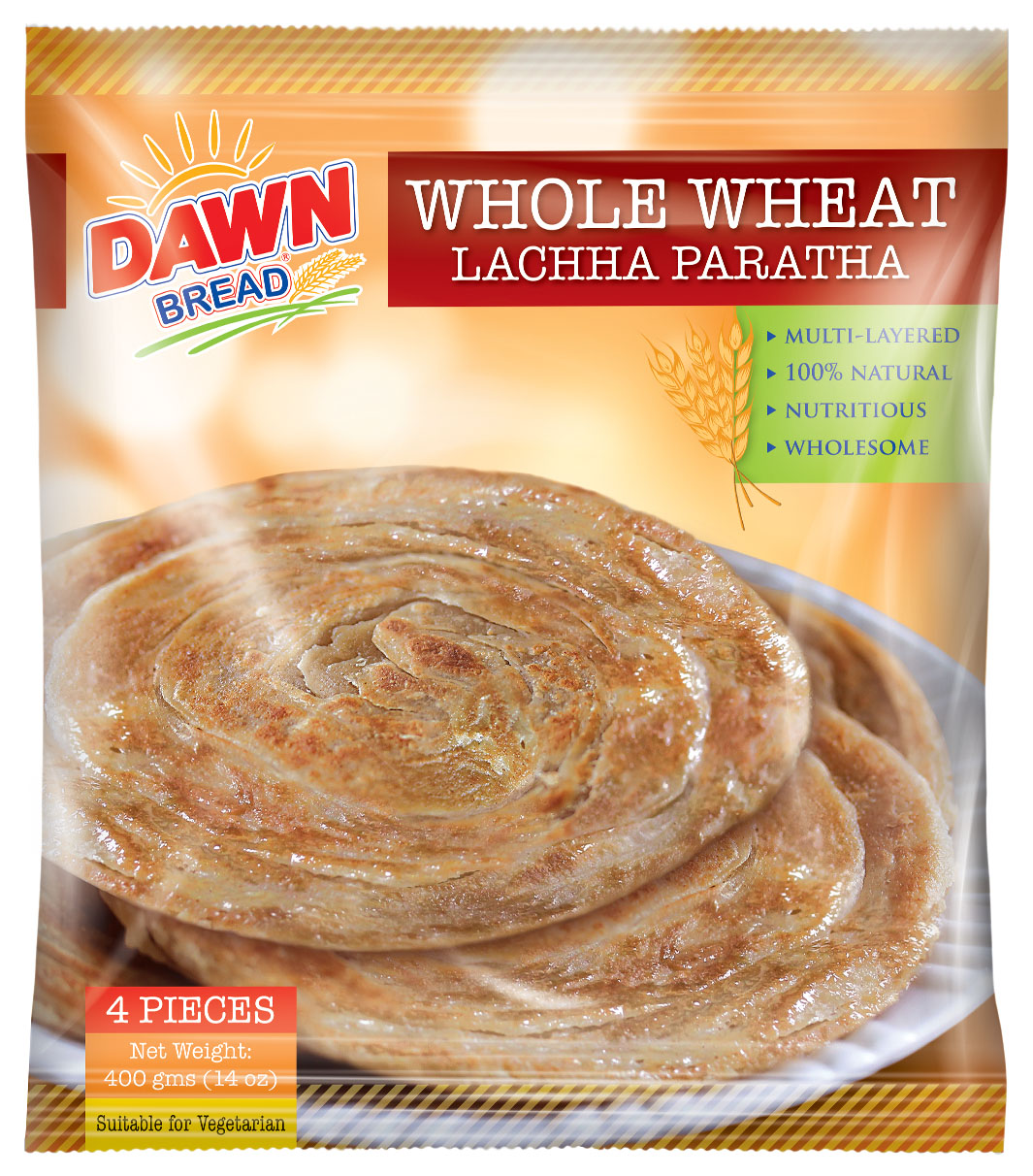 Dawn Whole Wheat Lacha Paratha