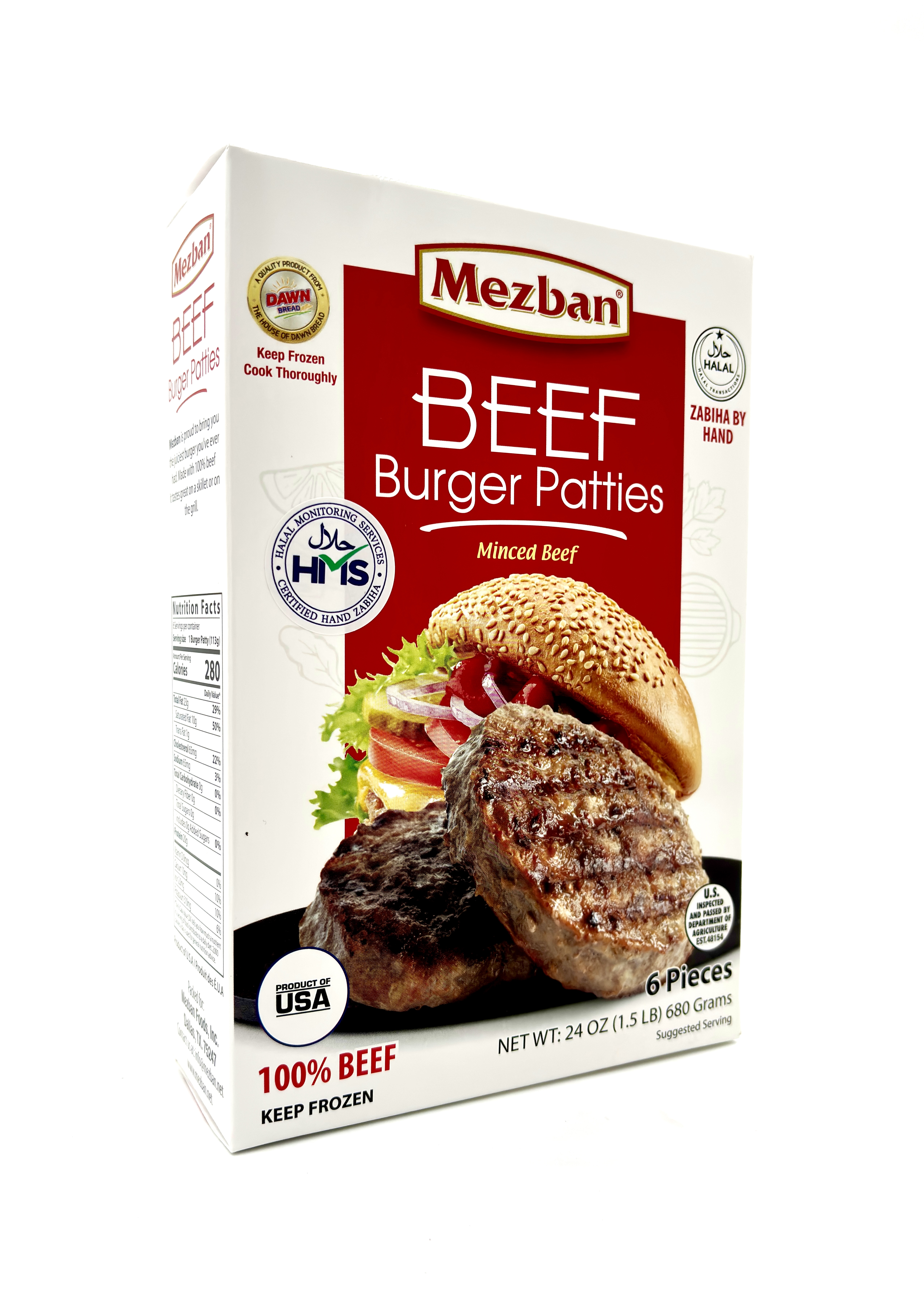 Mezban Beef Burger Patty