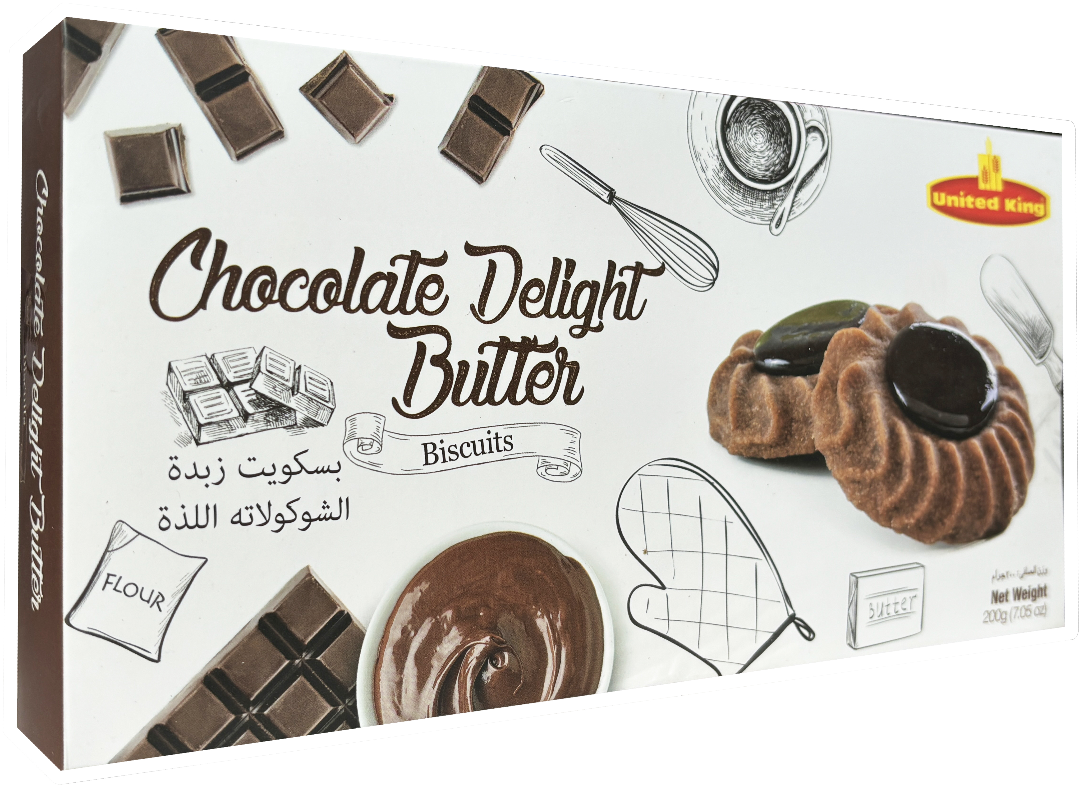 United King Chocolate Delight Butter Biscuits