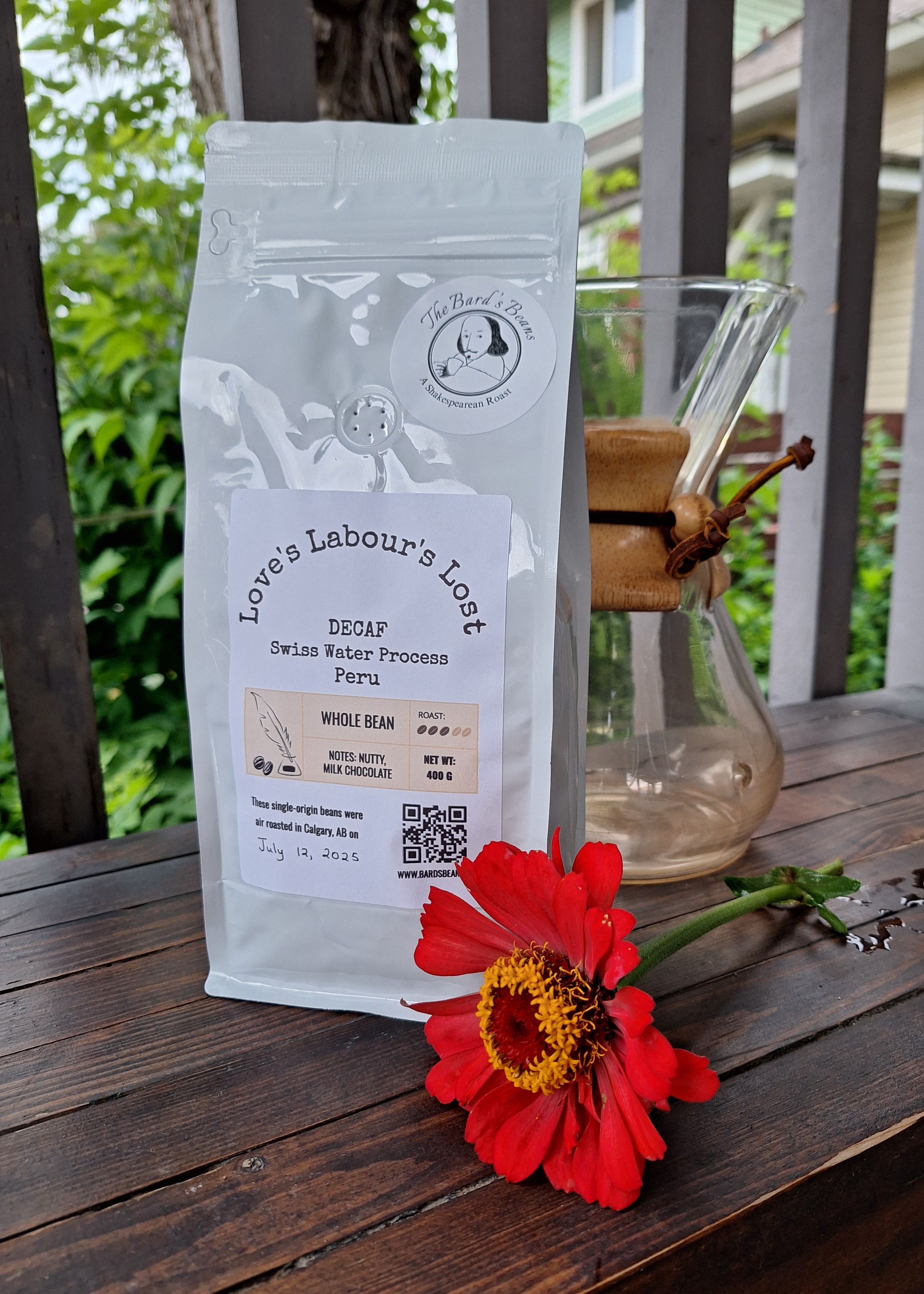 Love's Labour's Lost (Peru) - Decaf Medium Roast - Pack of 3 (400g x3)