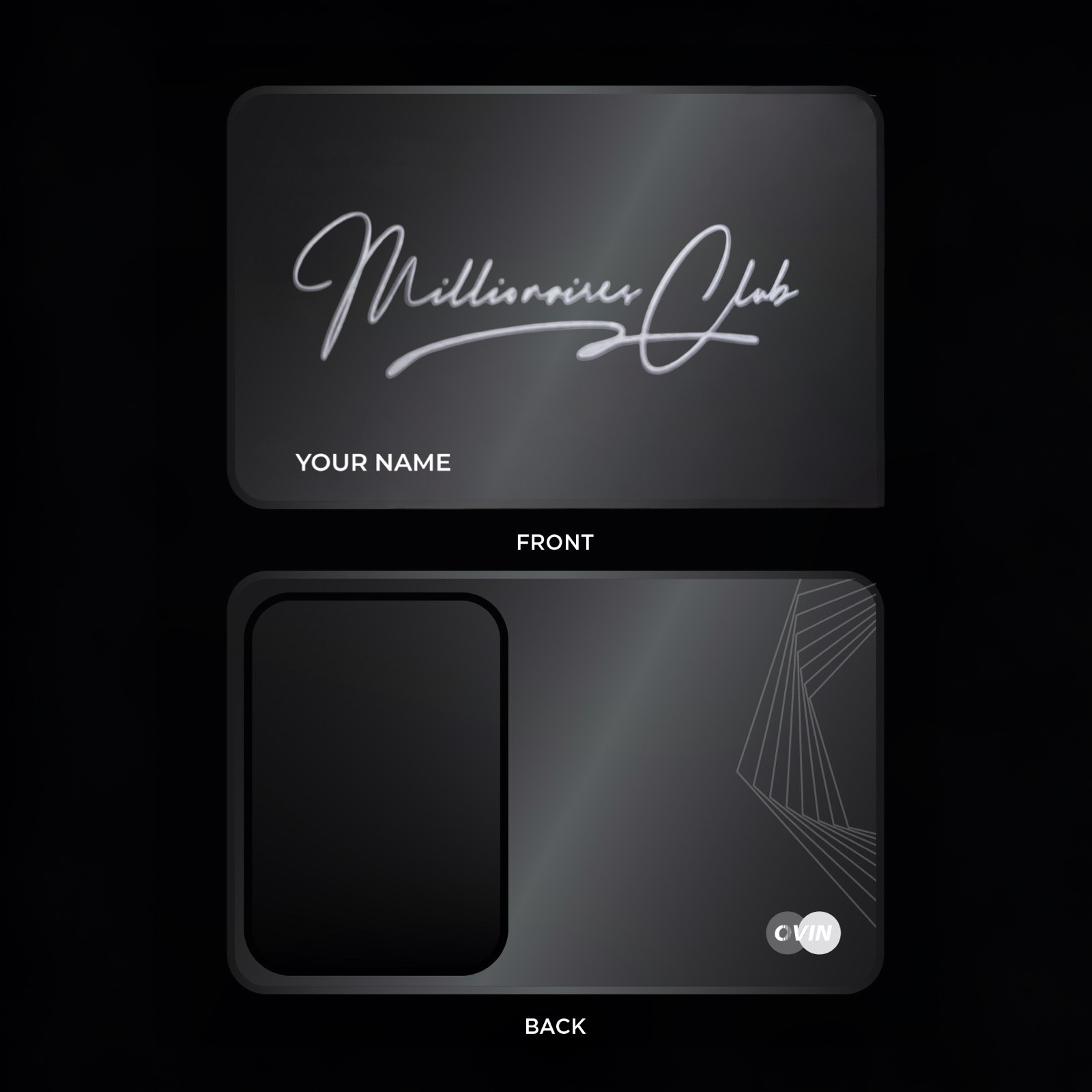 Millionaire Club NFC Metal Card