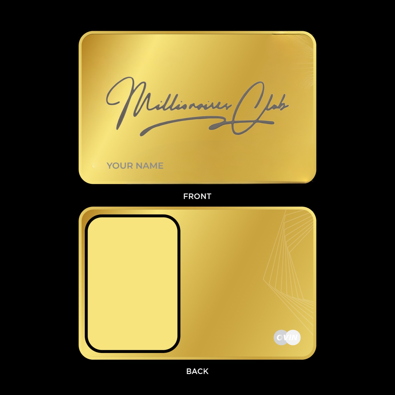 Millionaire Club NFC Metal Card