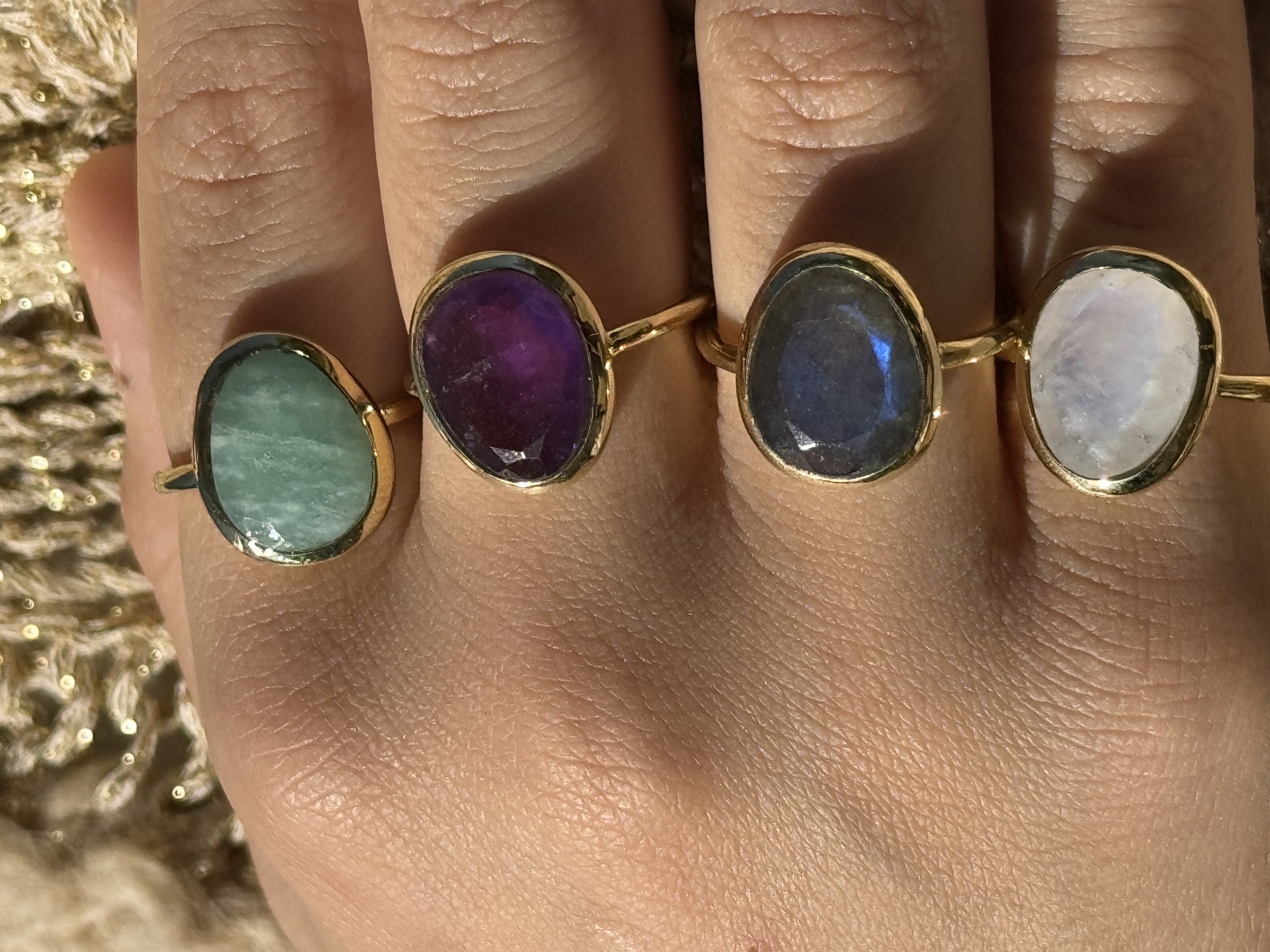 Belle  the Adjustable GEMSTONE RING