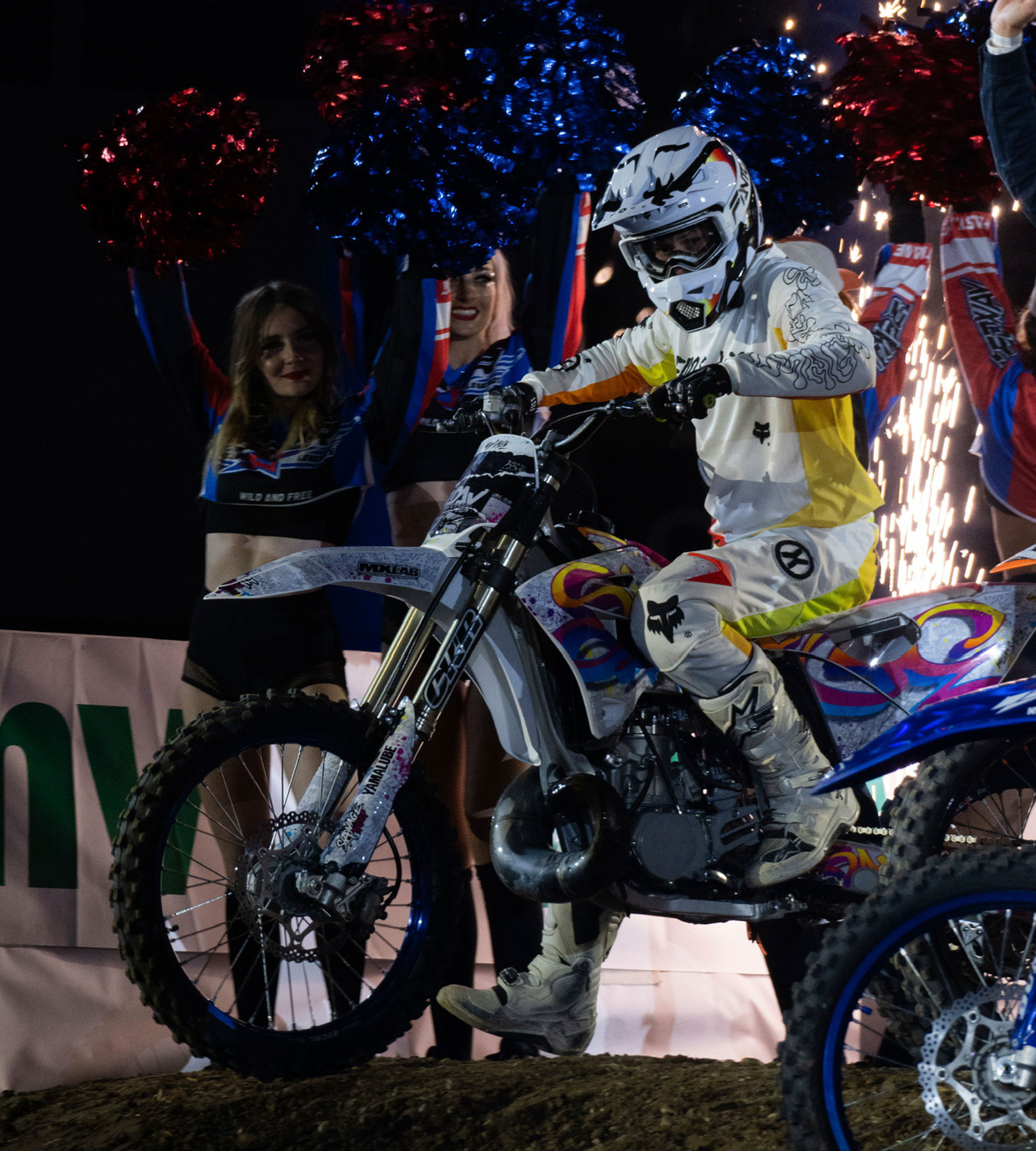 Masque Fantom VETALA magnétique White/Blue 