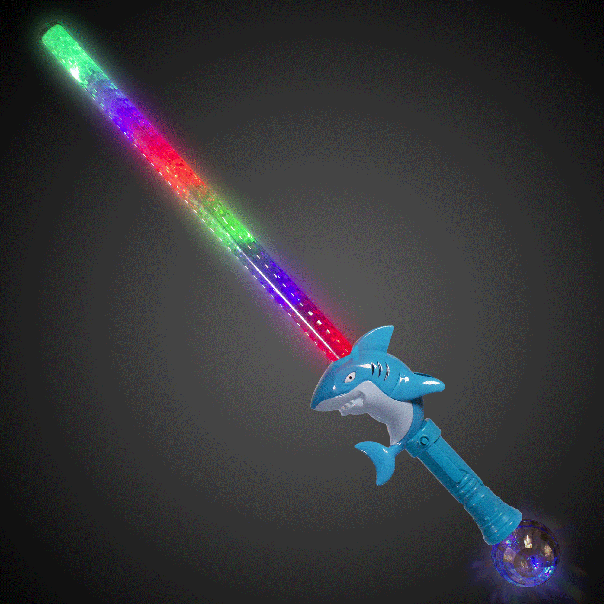 LED Shark Sword with Prism Ball 