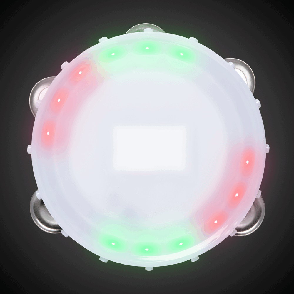 LED White Tambourine 