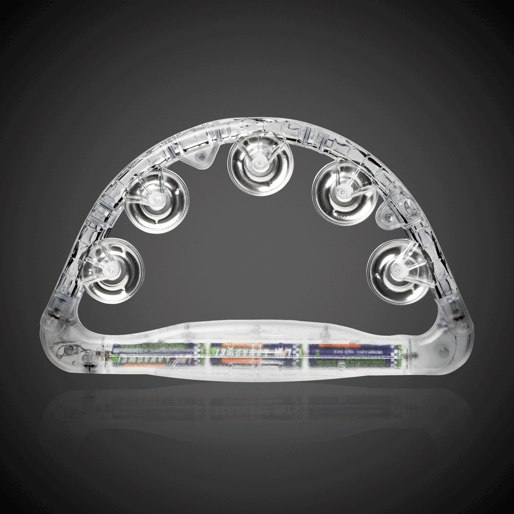 LED Clear Tambourine