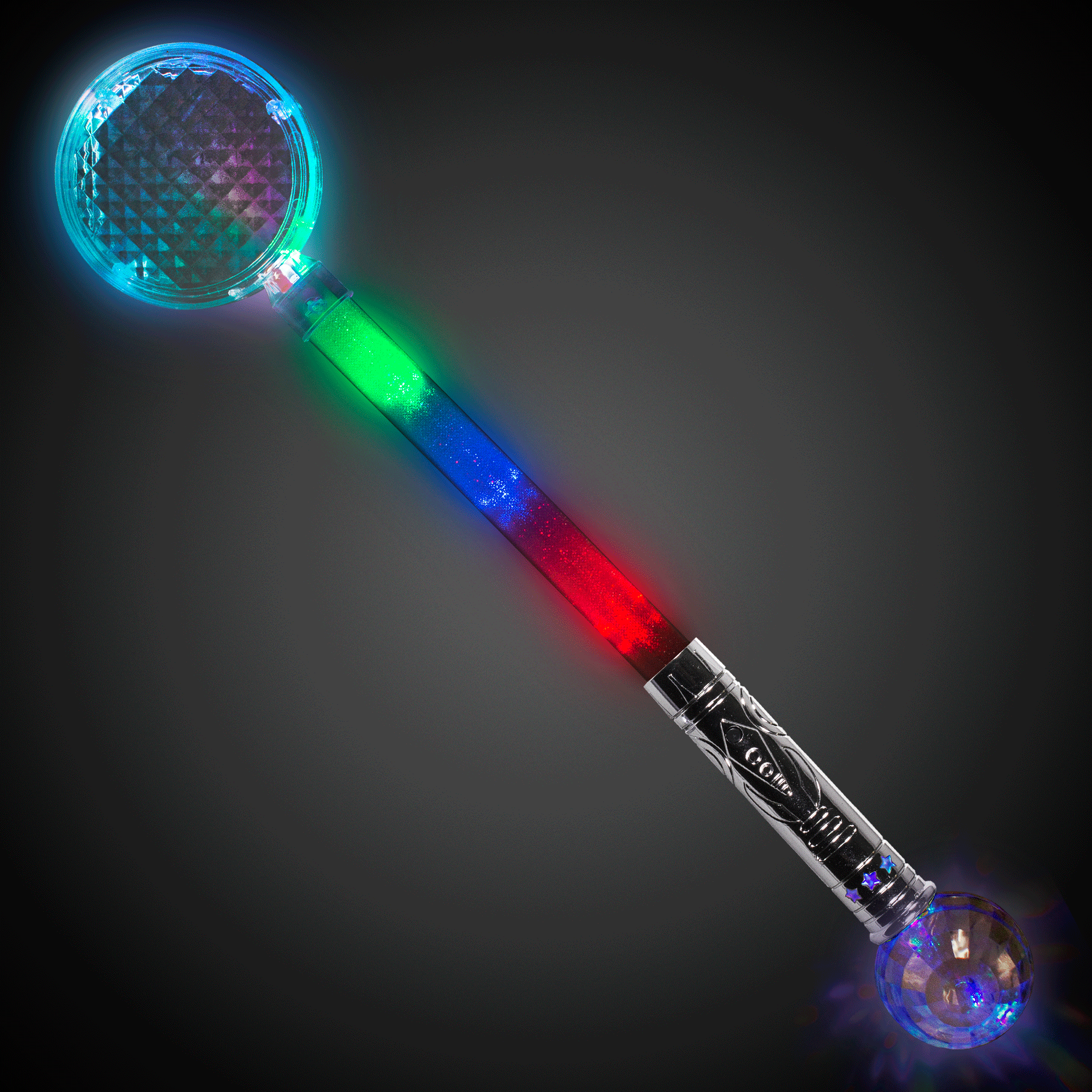 LED Jumbo Circle Prism Wand 