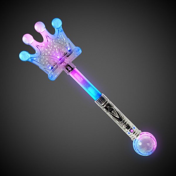 LED Silver Crown Wand 