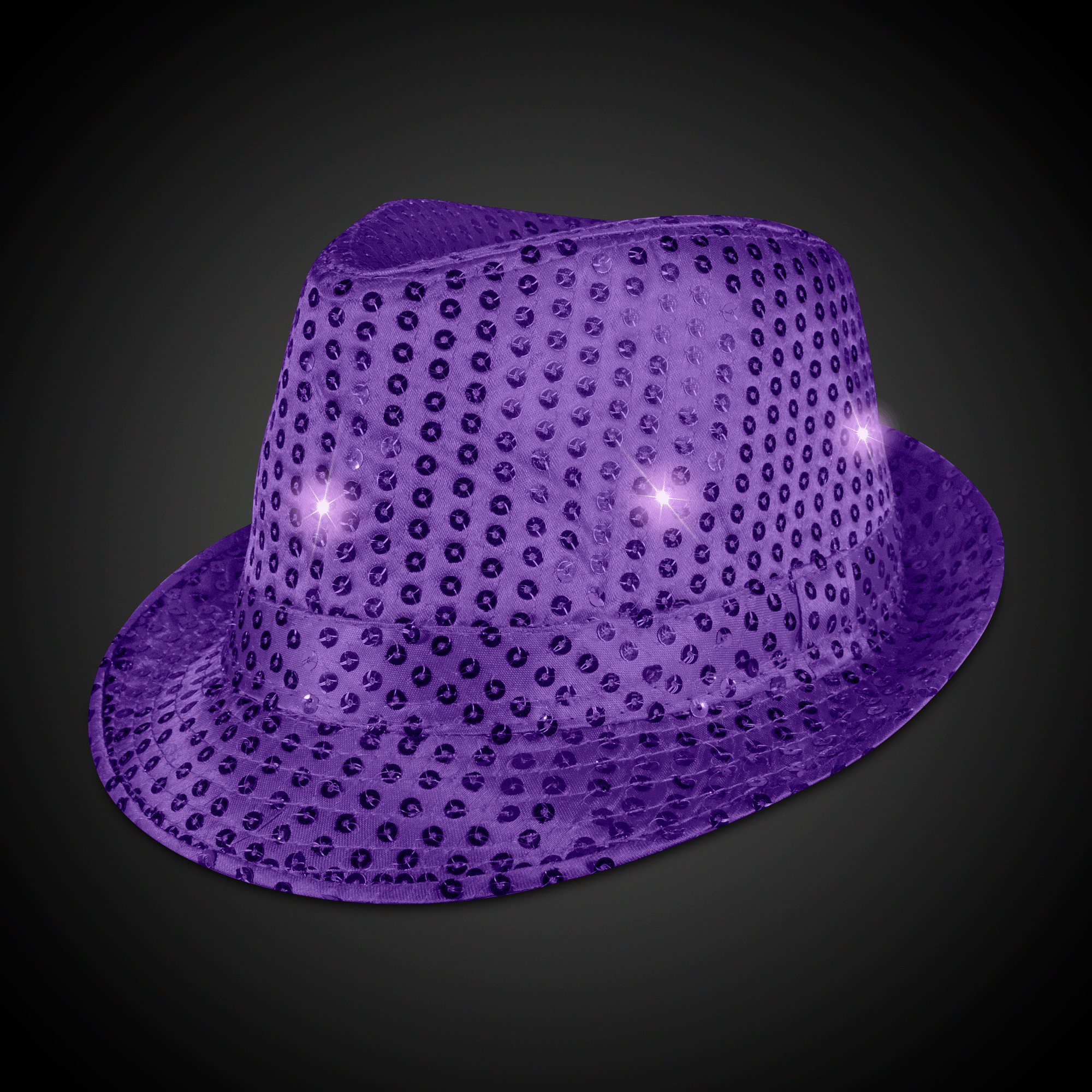 LED Sequin Fedora Hat 