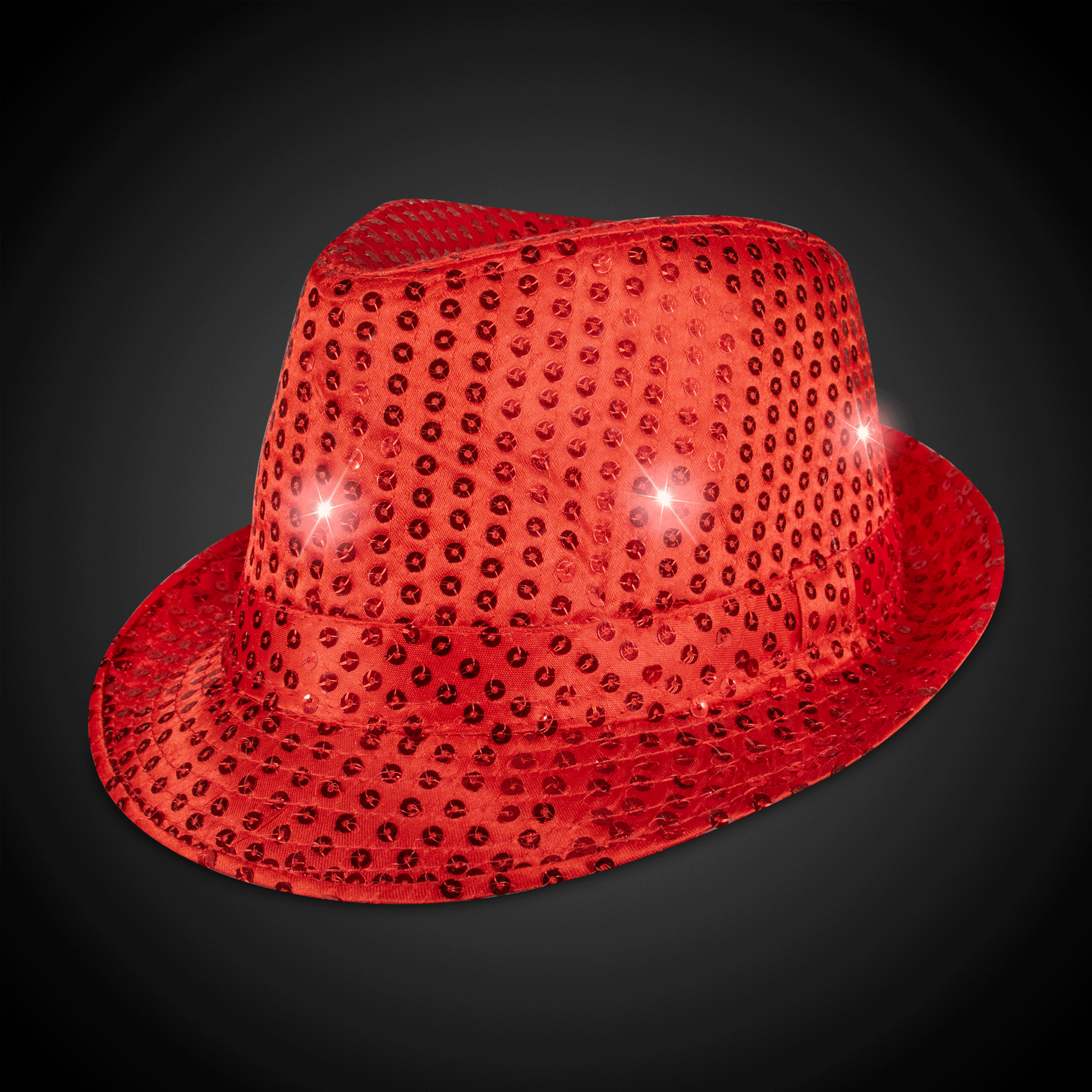 LED Sequin Fedora Hat 