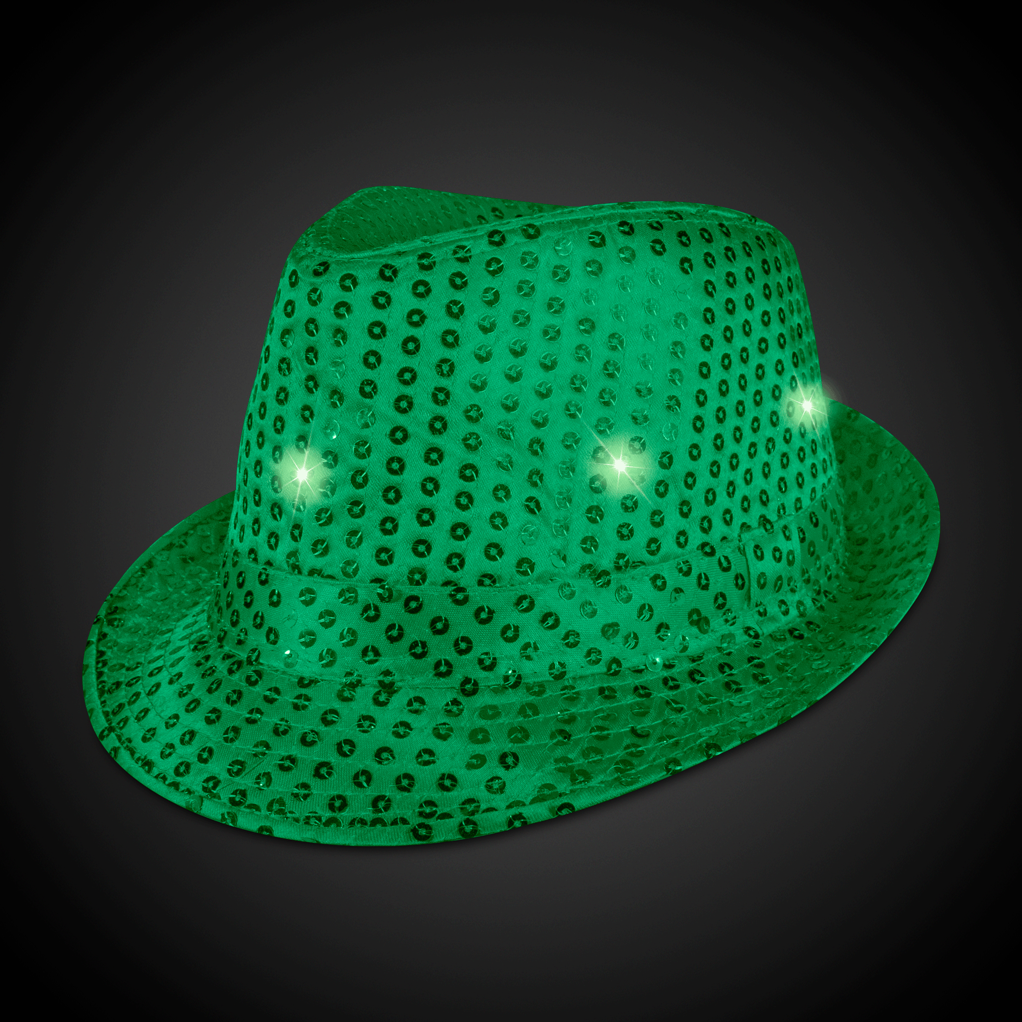 LED Sequin Fedora Hat 