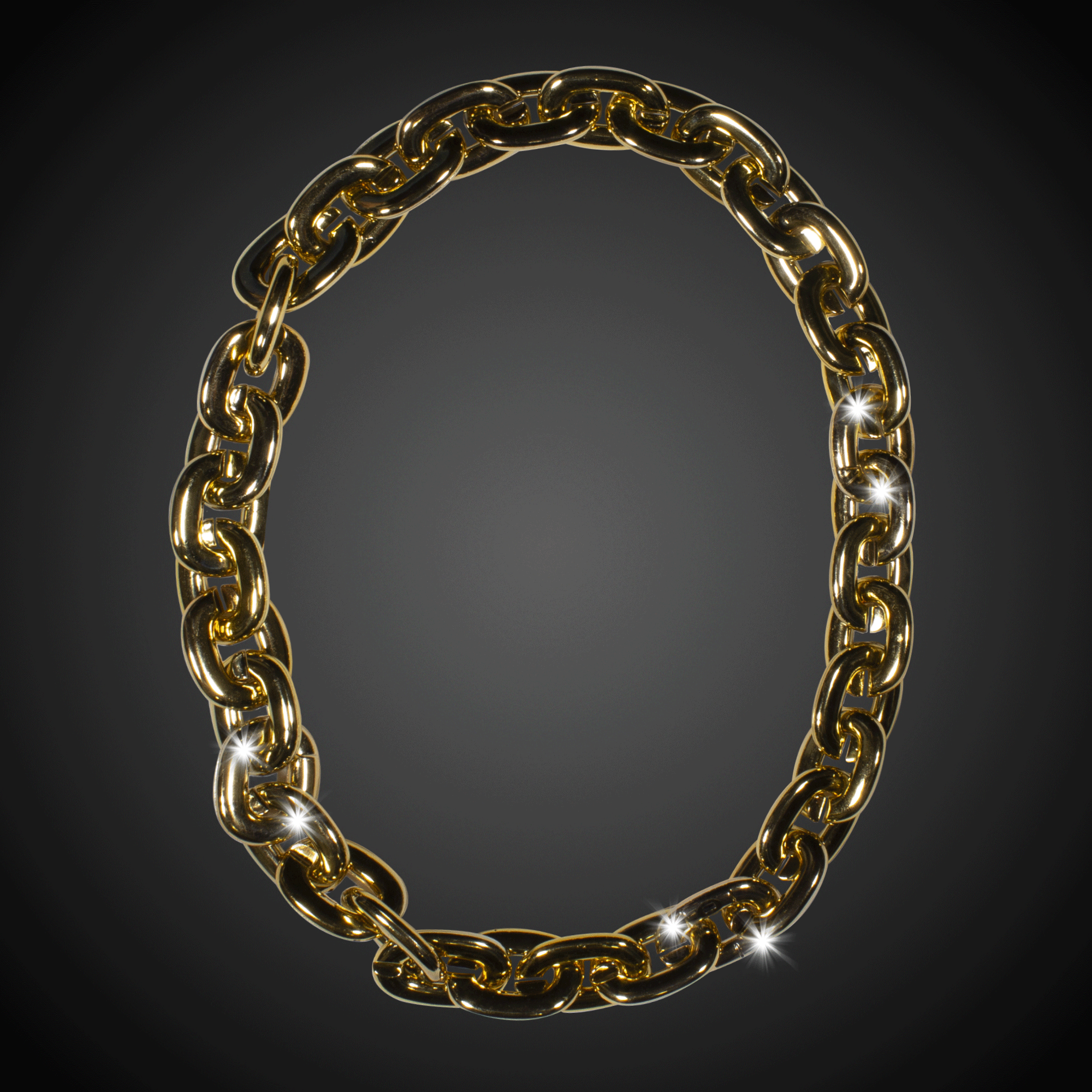 LED Chain Link Necklace 