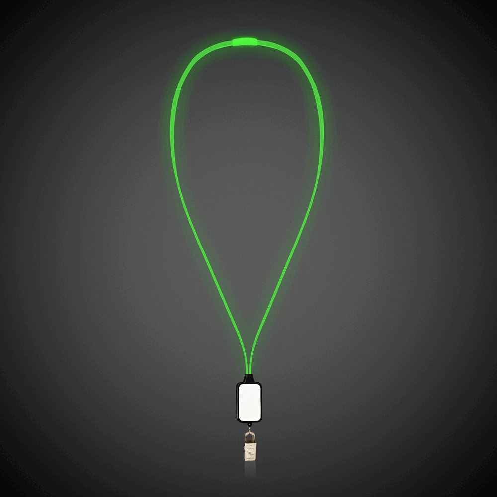 LED Lanyard with Badge Clip 