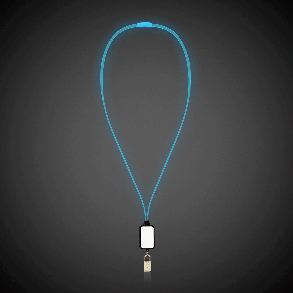 LED Lanyard with Badge Clip 