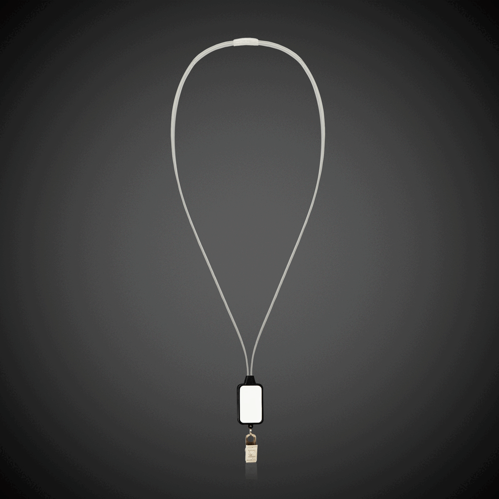 LED Lanyard with Badge Clip 
