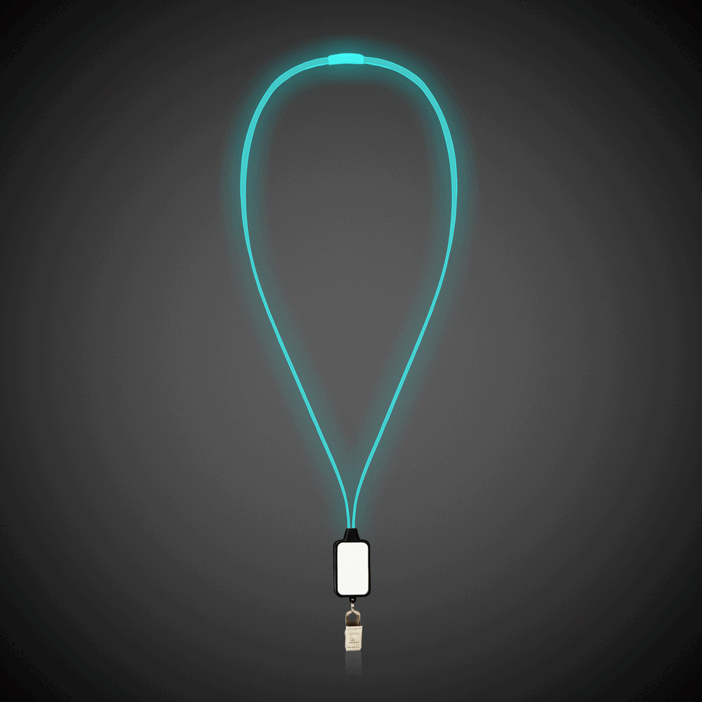 LED Lanyard with Badge Clip 