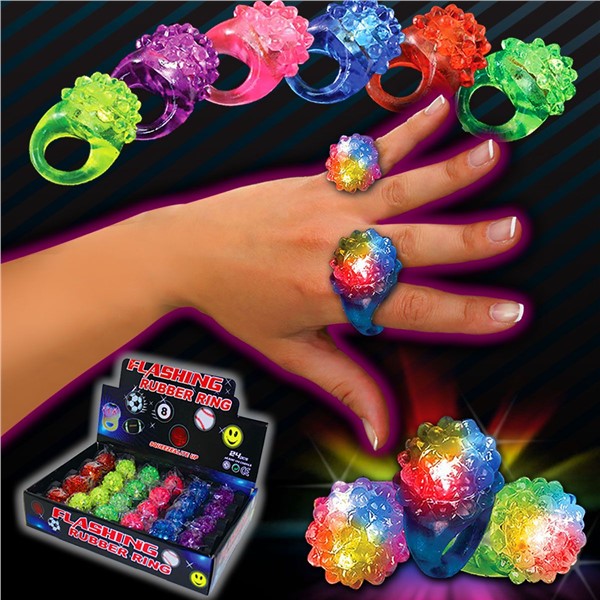 LED Flower  Bumpy Rings