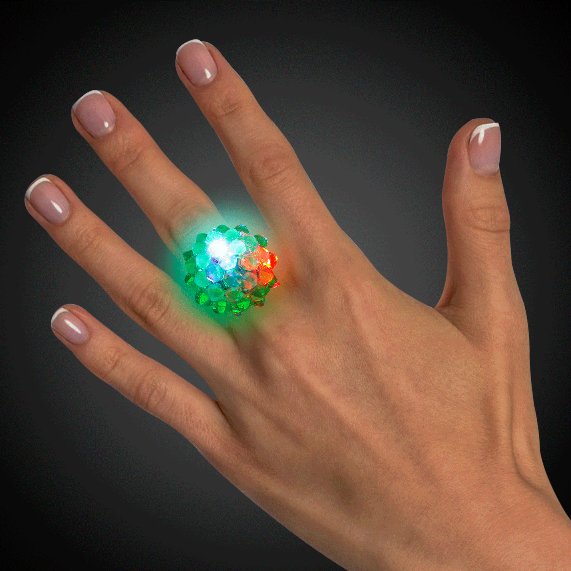 Flashing Bumpy Rings