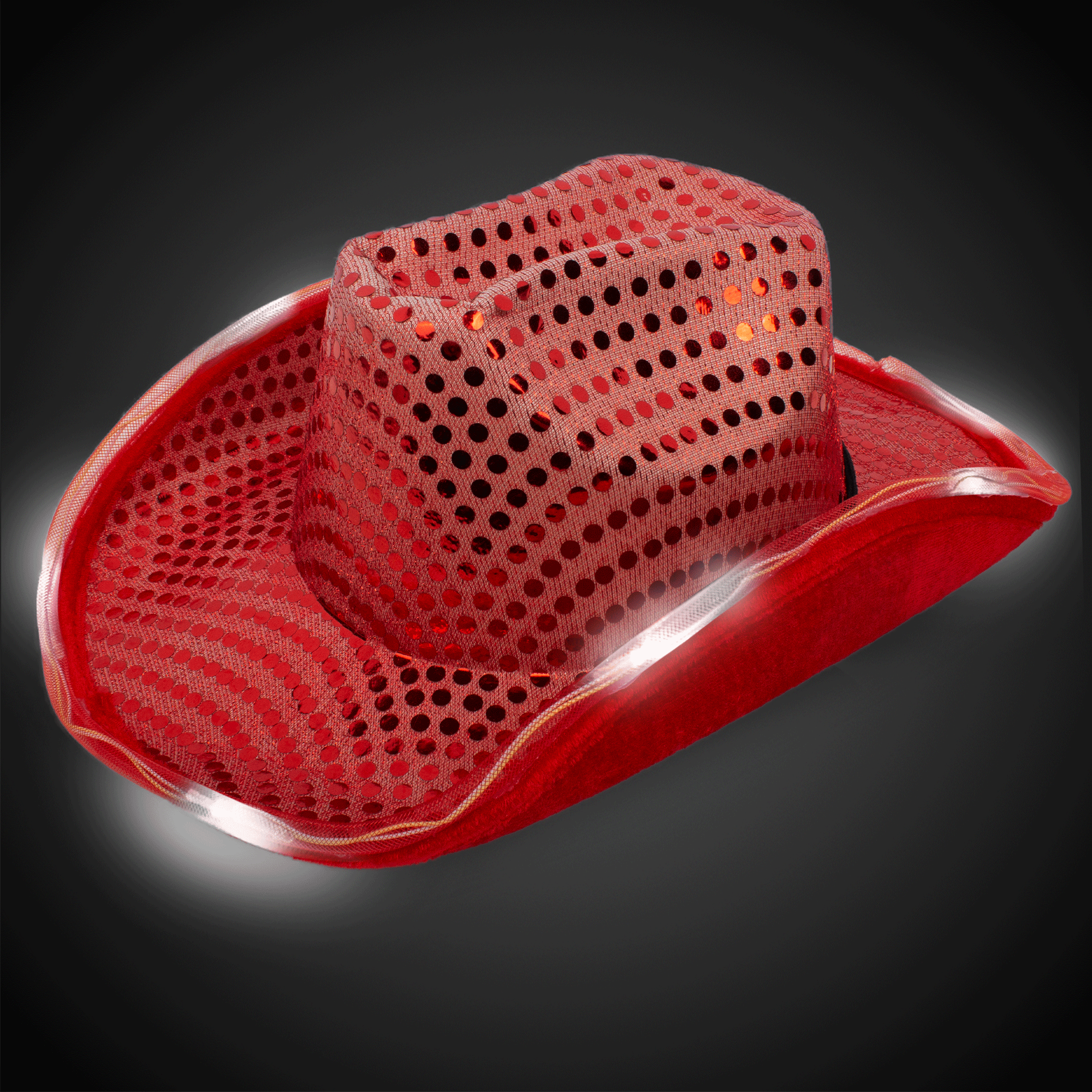 LED Sequin Cowboy Hat 