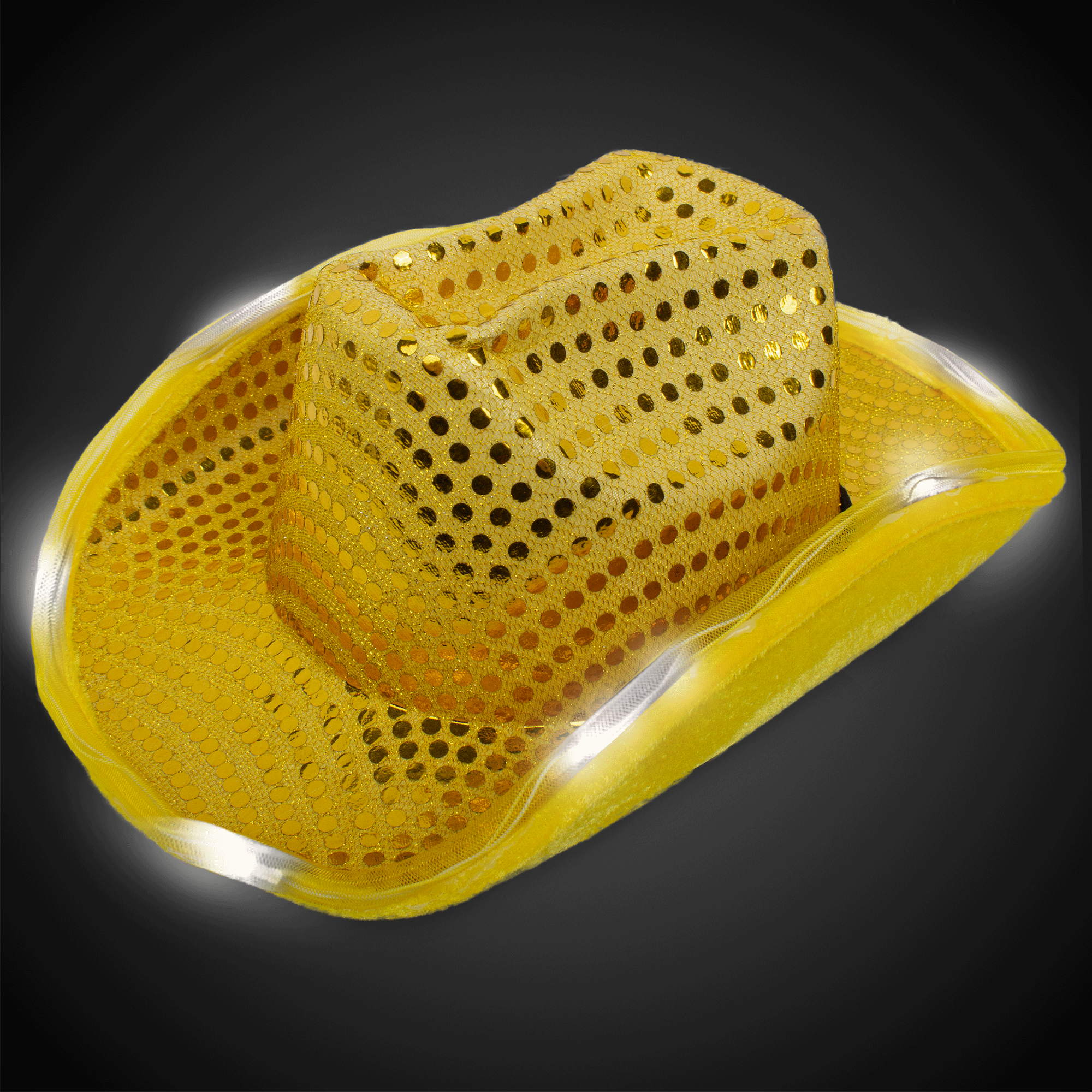 LED Sequin Cowboy Hat 