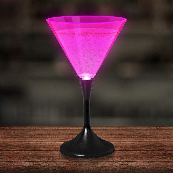 LED Neon 7 oz. Martini Glass 