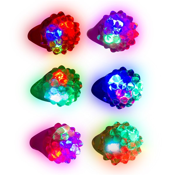 LED Flower  Bumpy Rings