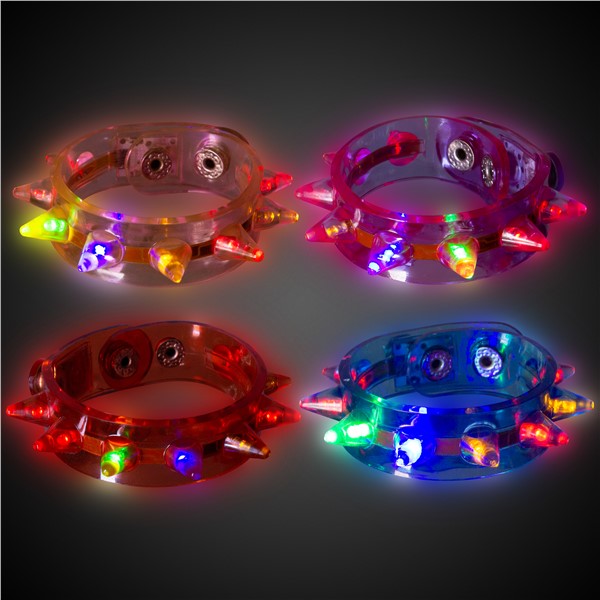 LED Spike Bracelets 