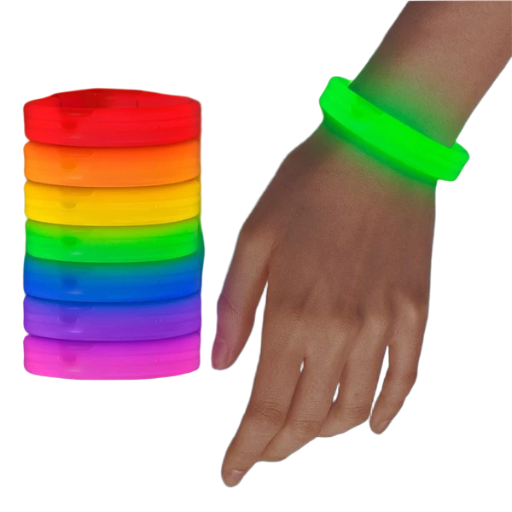 Triple Wide 9" Glow Bracelets 