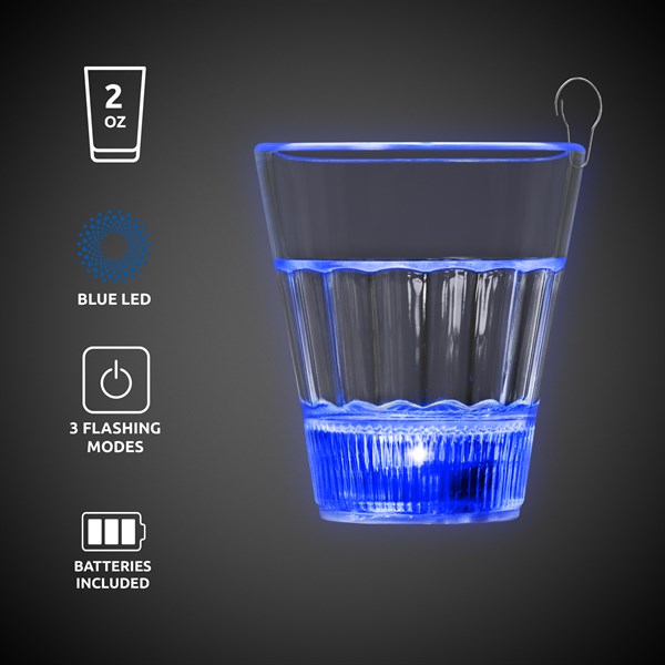 LED 2 oz. Shot Glass with Clip 