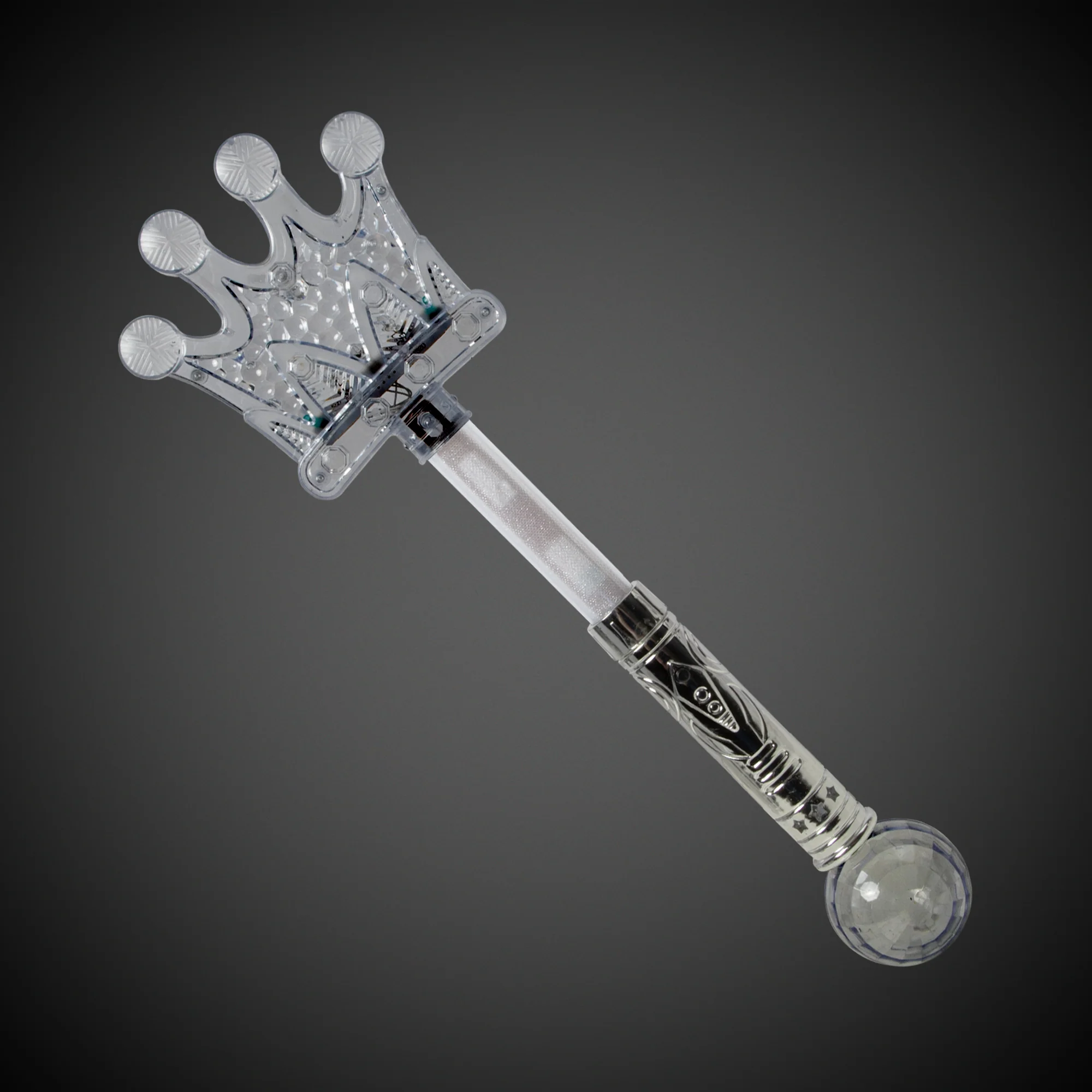 LED Silver Crown Wand 