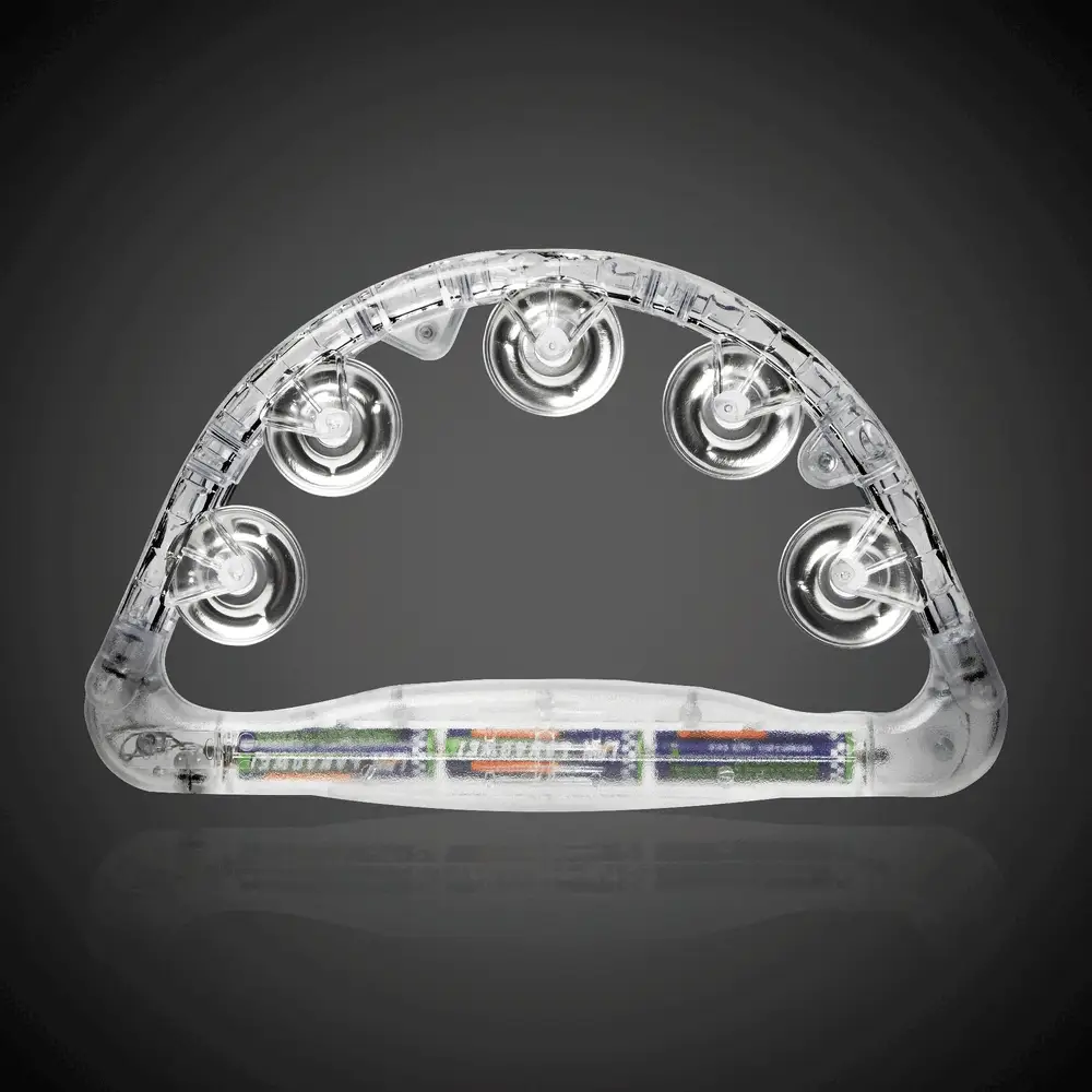 LED Clear Tambourine 