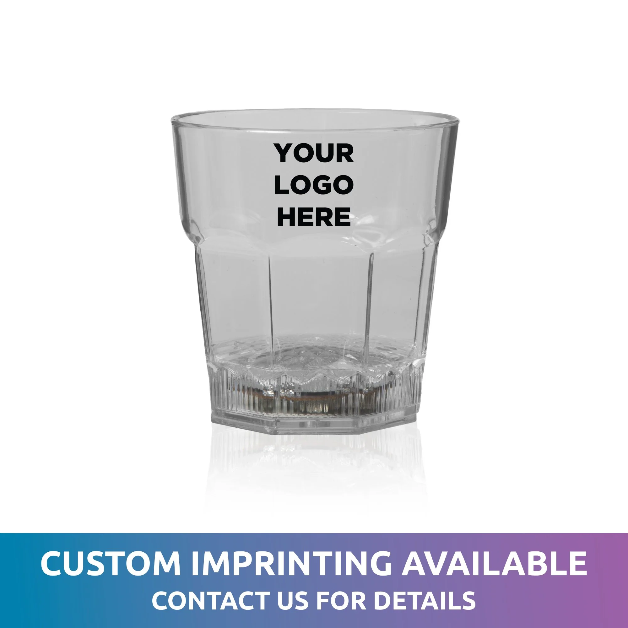 LED 8 oz. Rocks Glass 