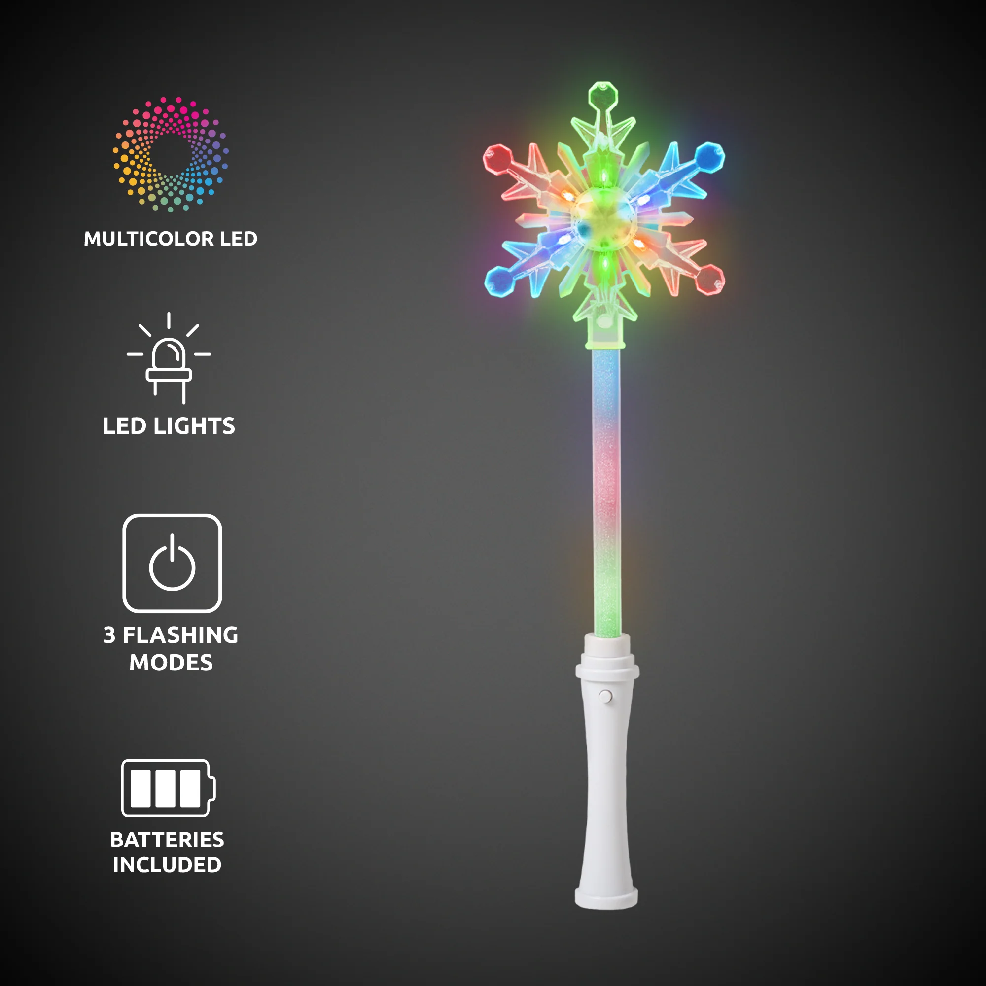 LED Snowflake Wand 