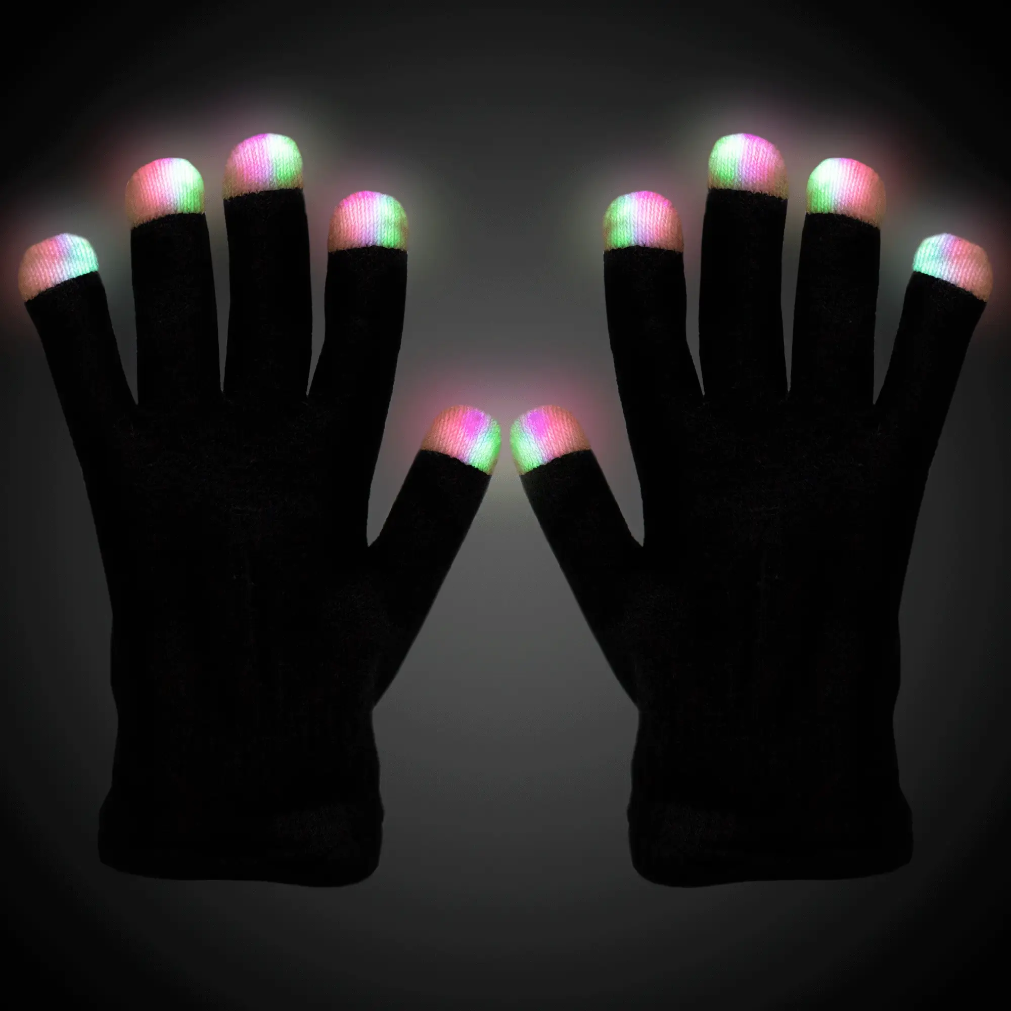 LED Black Rave Gloves 