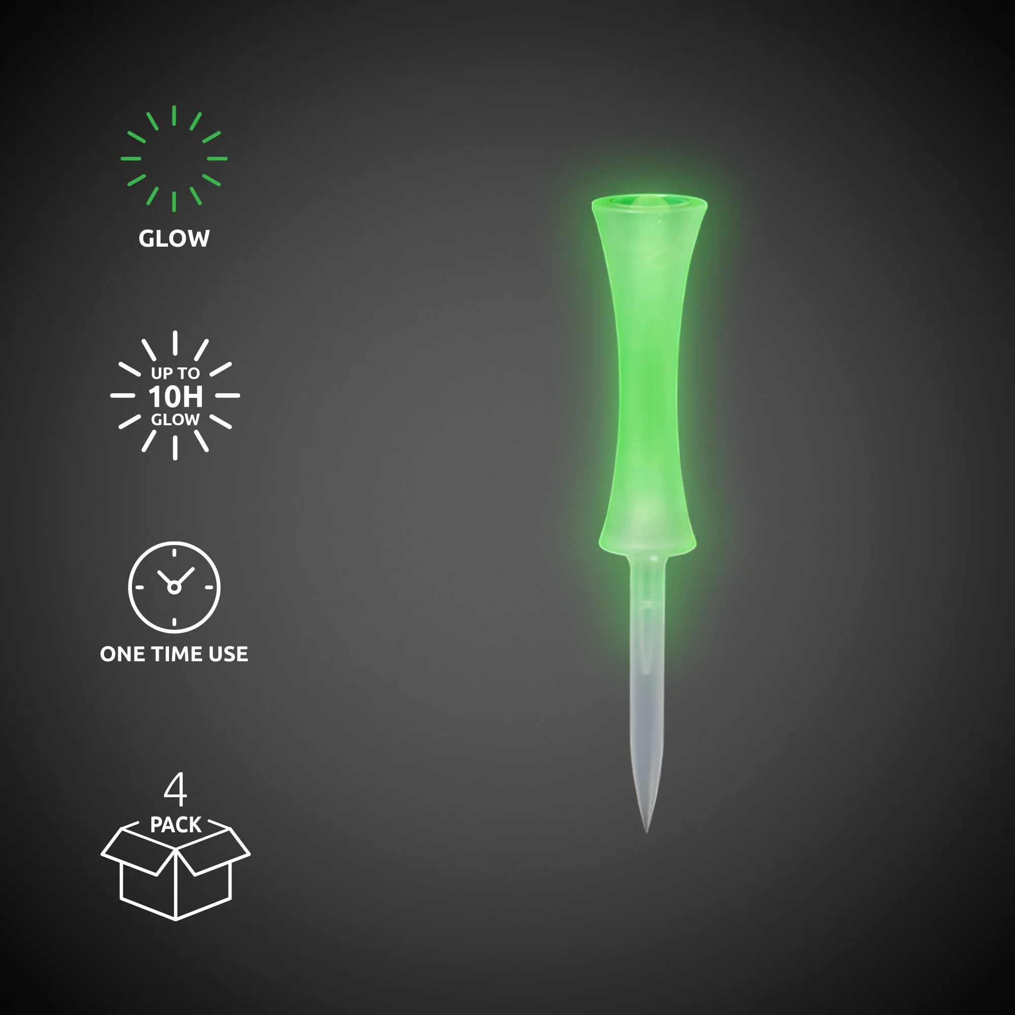Green Glow Golf Tees 