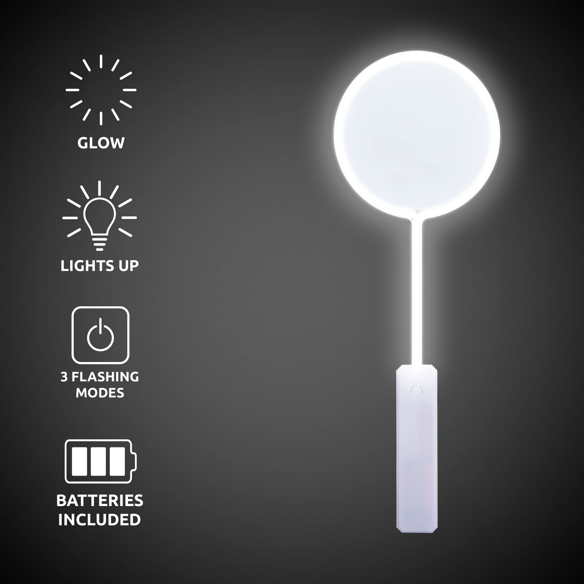 LED White Circle Wand 